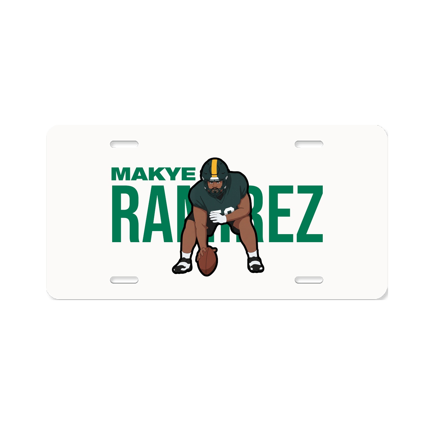 License Plate — Player Name in Classic
