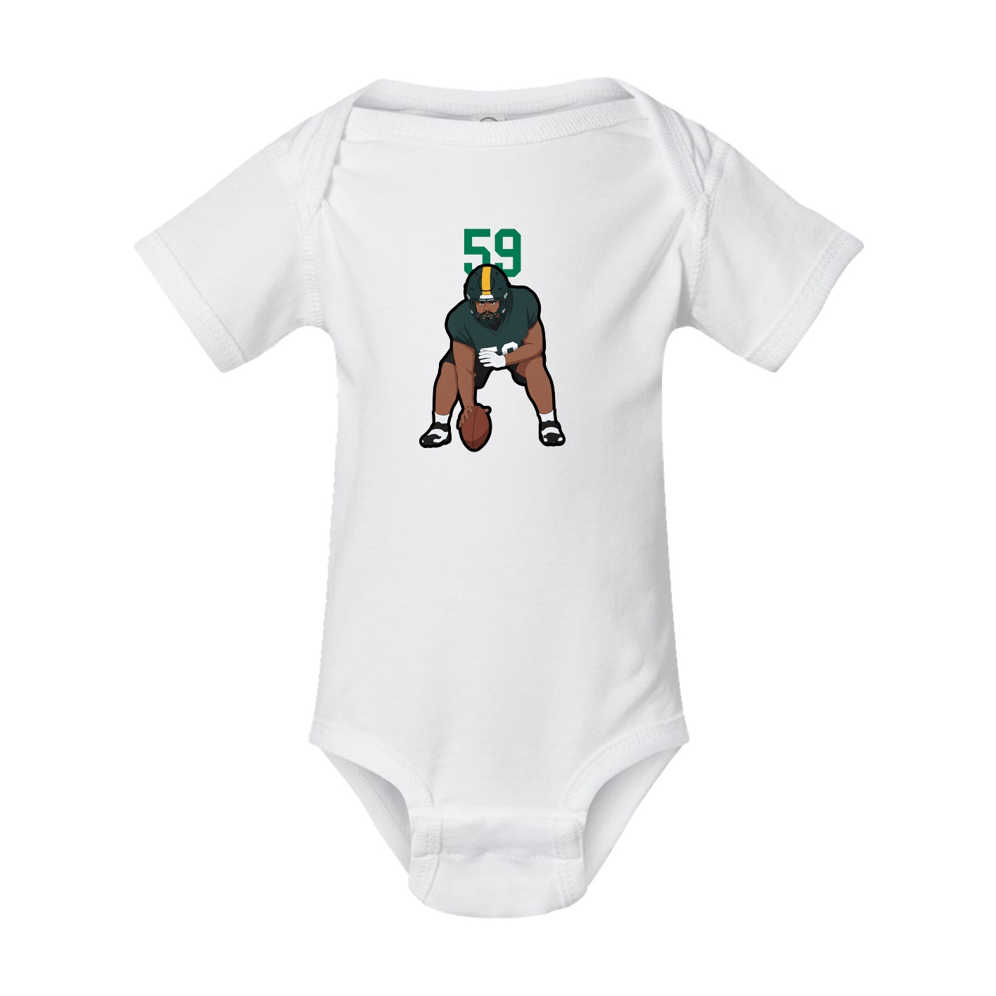 Baby Onesie — Number Top in White