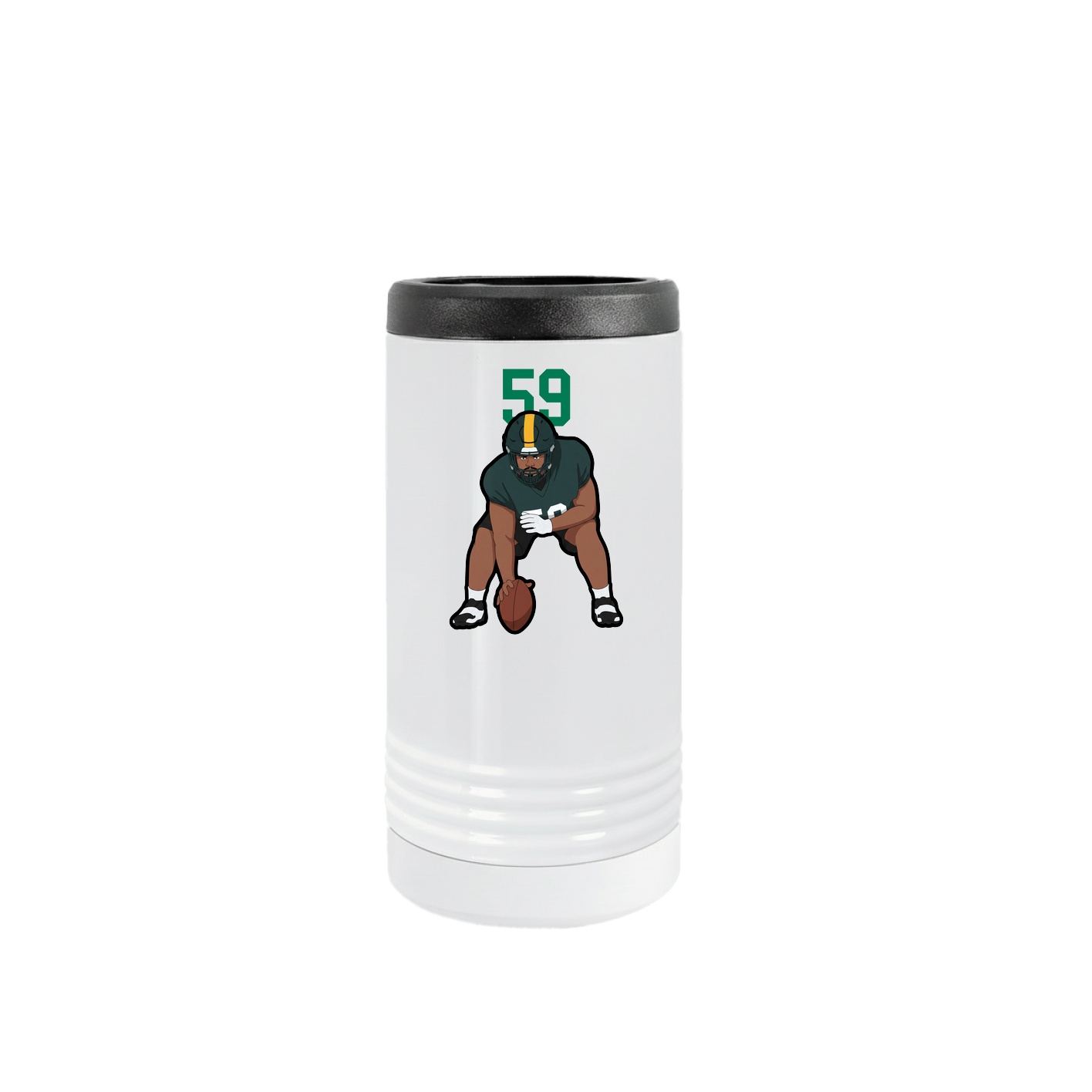 Slim Beverage Holder — Number Top in White