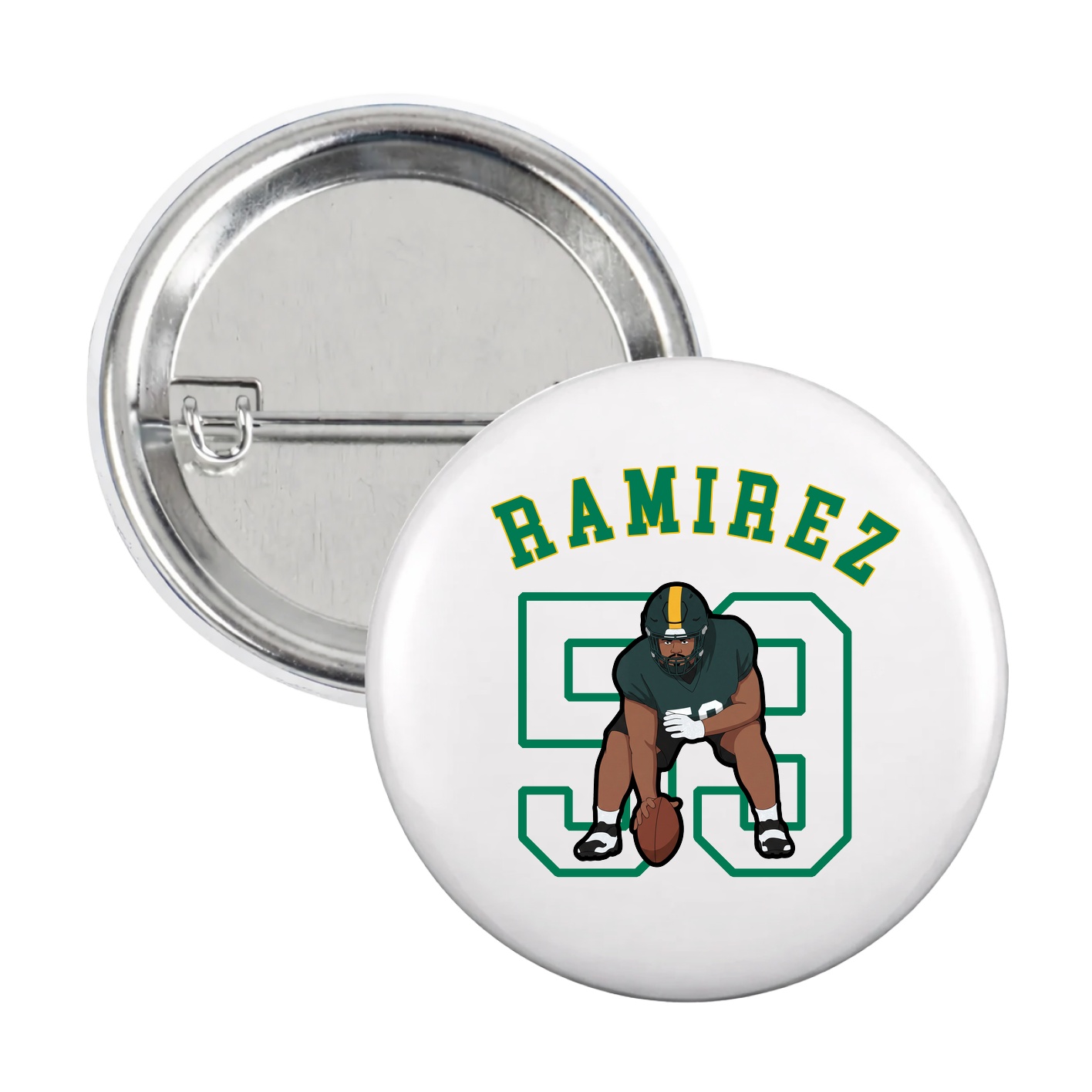Game Day Button — Shirsey Arch in White