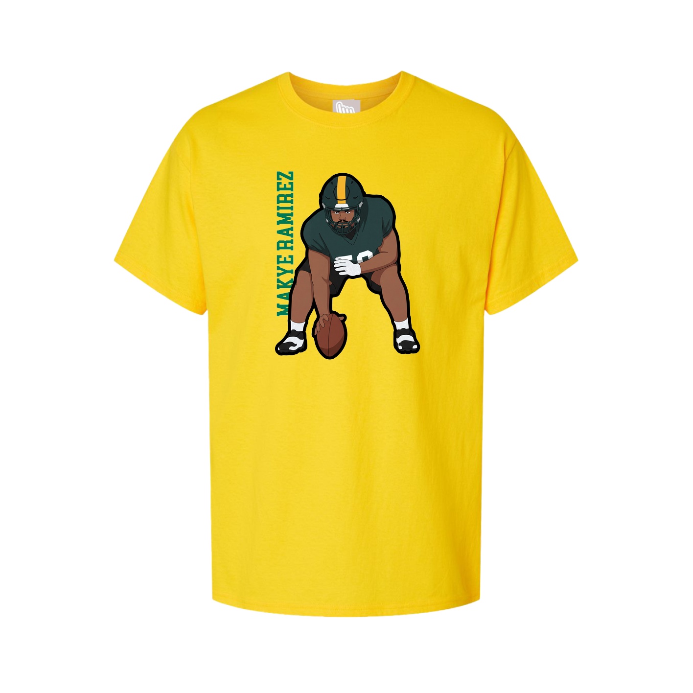Tee — Name Vertical in Gold