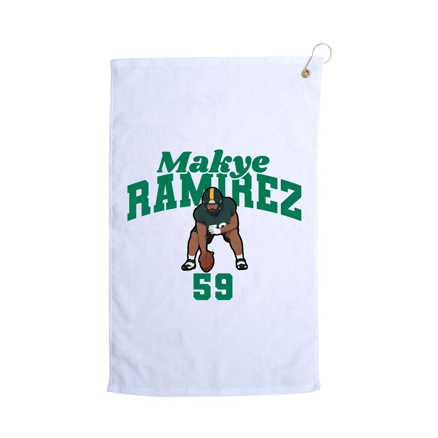 Golf Towel — Signature Arch in White