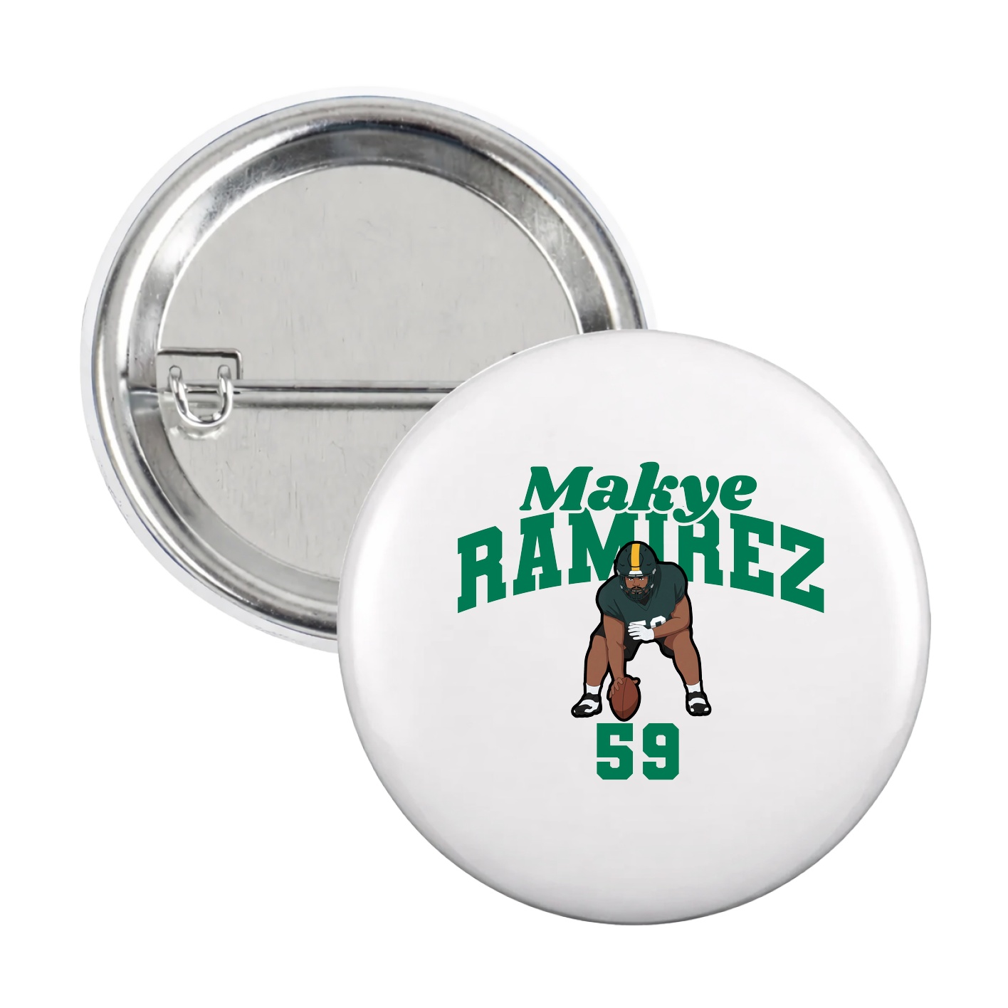 Game Day Button — Signature Arch in White
