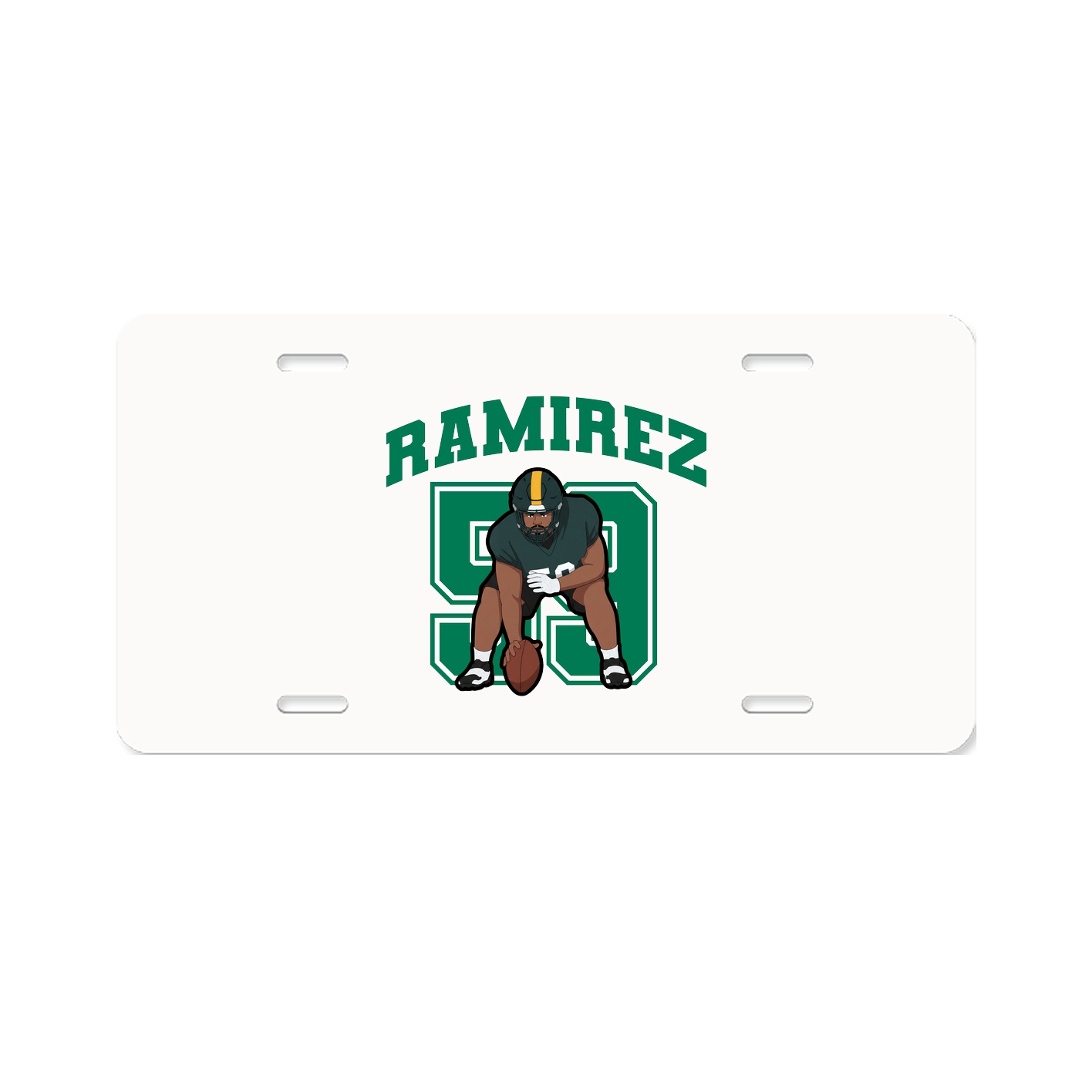License Plate — Number in Classic
