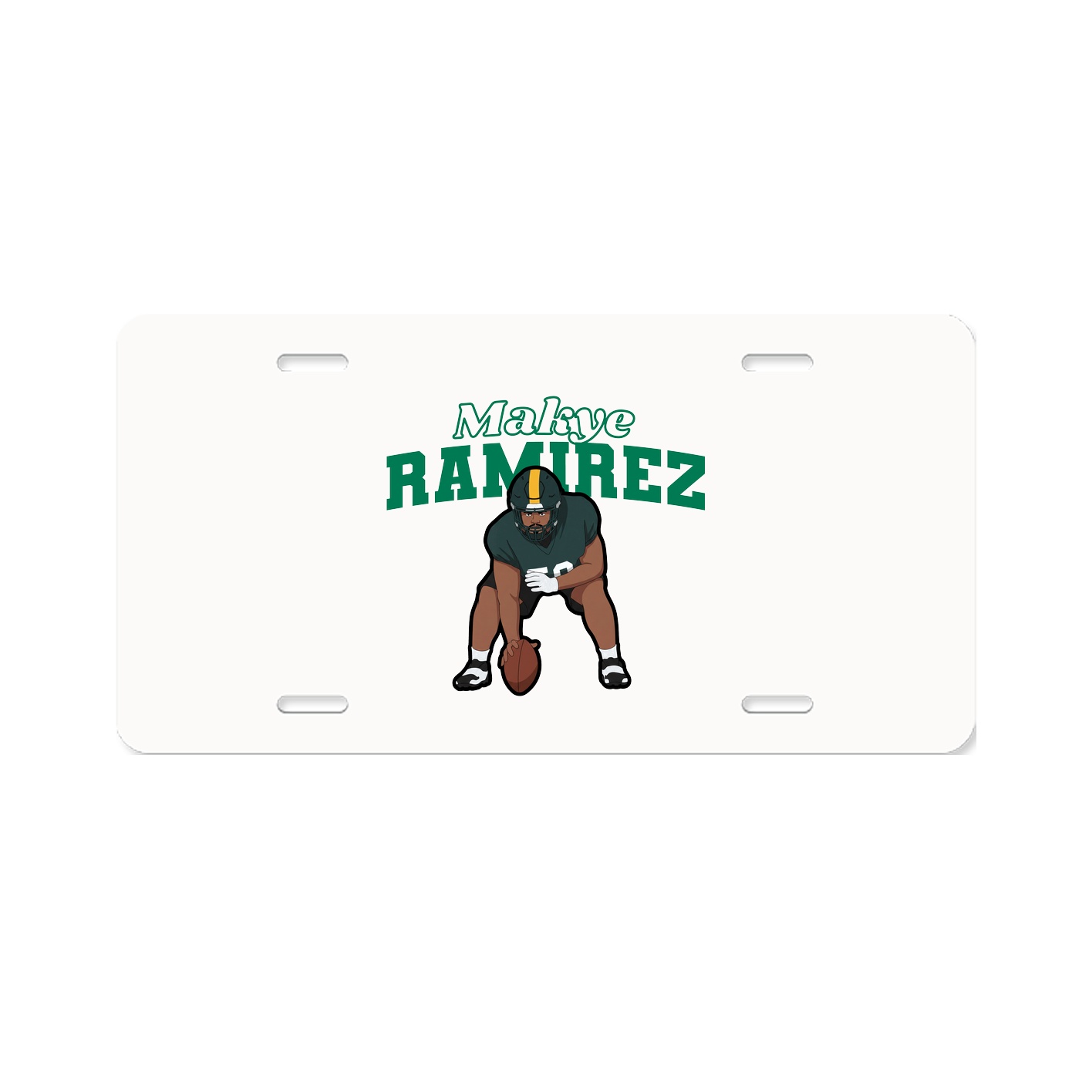 License Plate — Name Arch in Classic
