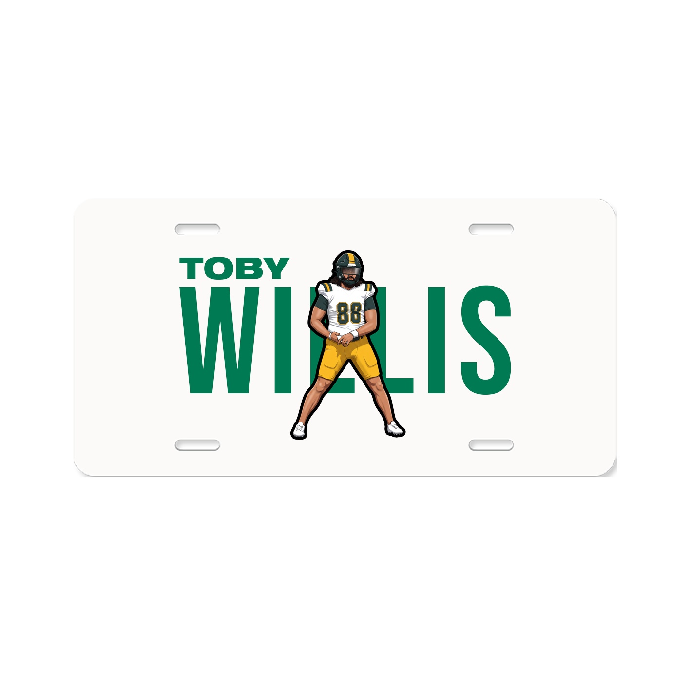 License Plate — Player Name in Classic