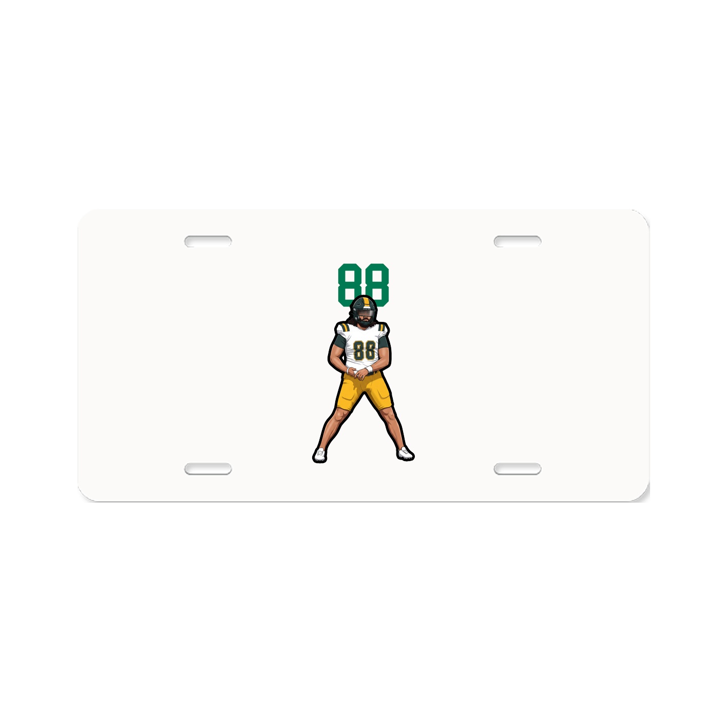 License Plate — Number Top in Classic
