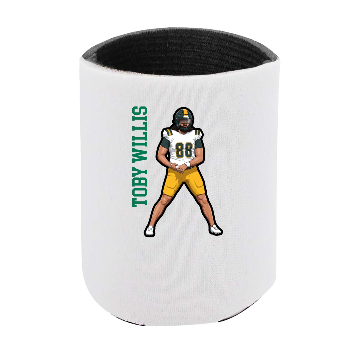 Can Holder — Name Vertical in White