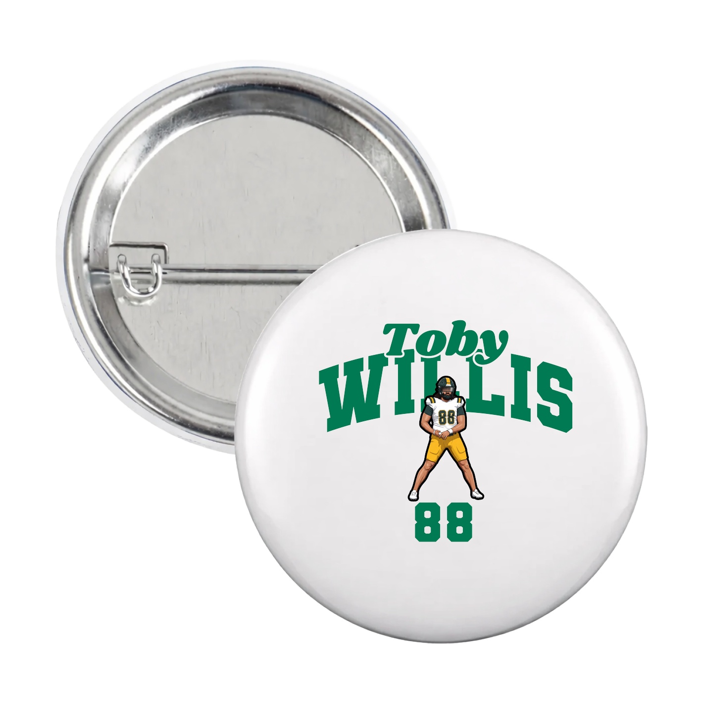 Game Day Button — Signature Arch in White