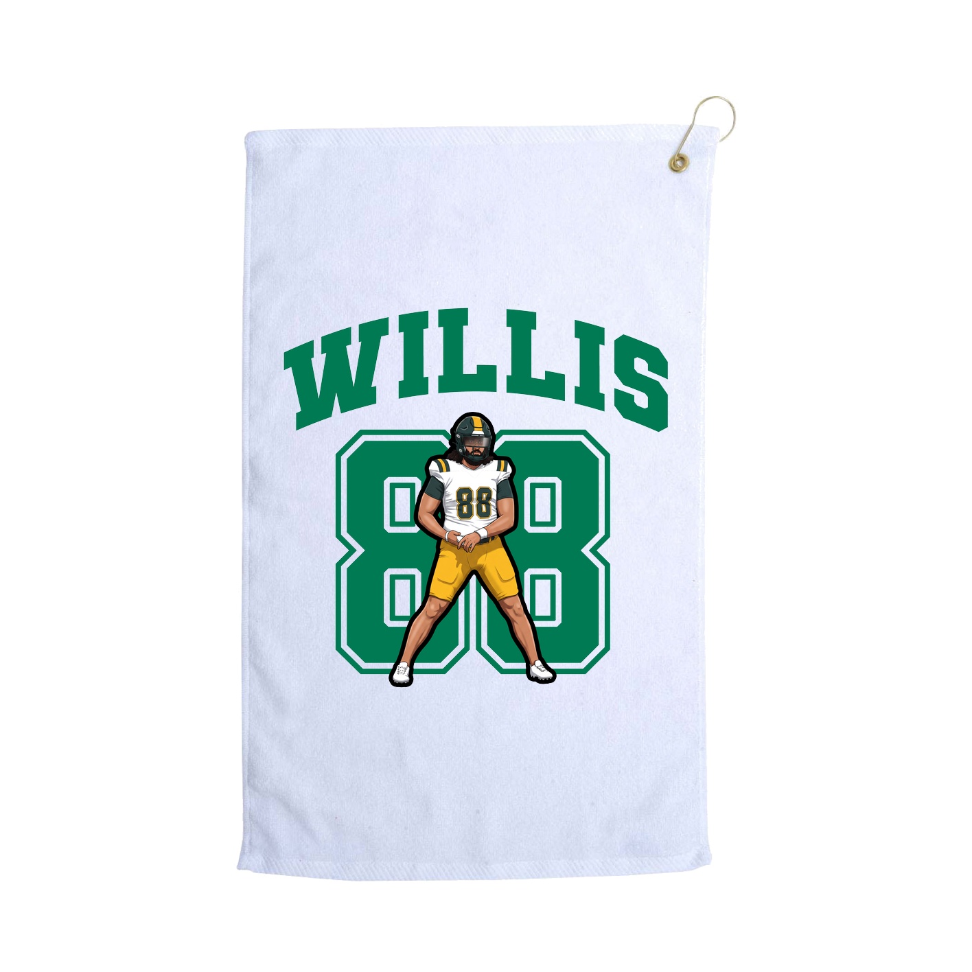 Golf Towel — Number in White