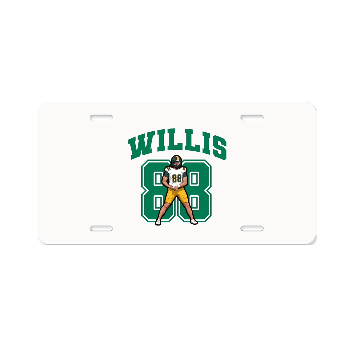 License Plate — Number in Classic