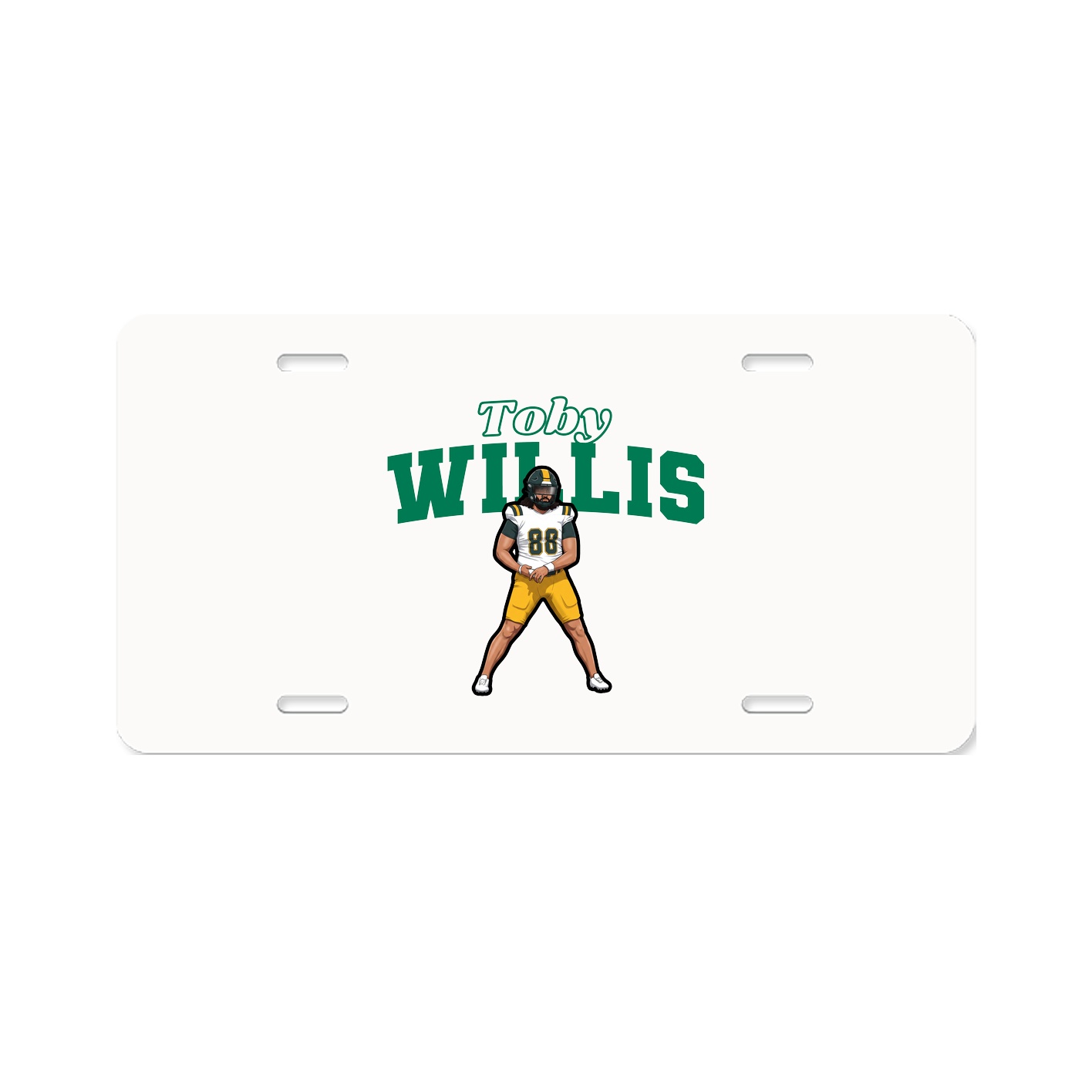 License Plate — Name Arch in Classic