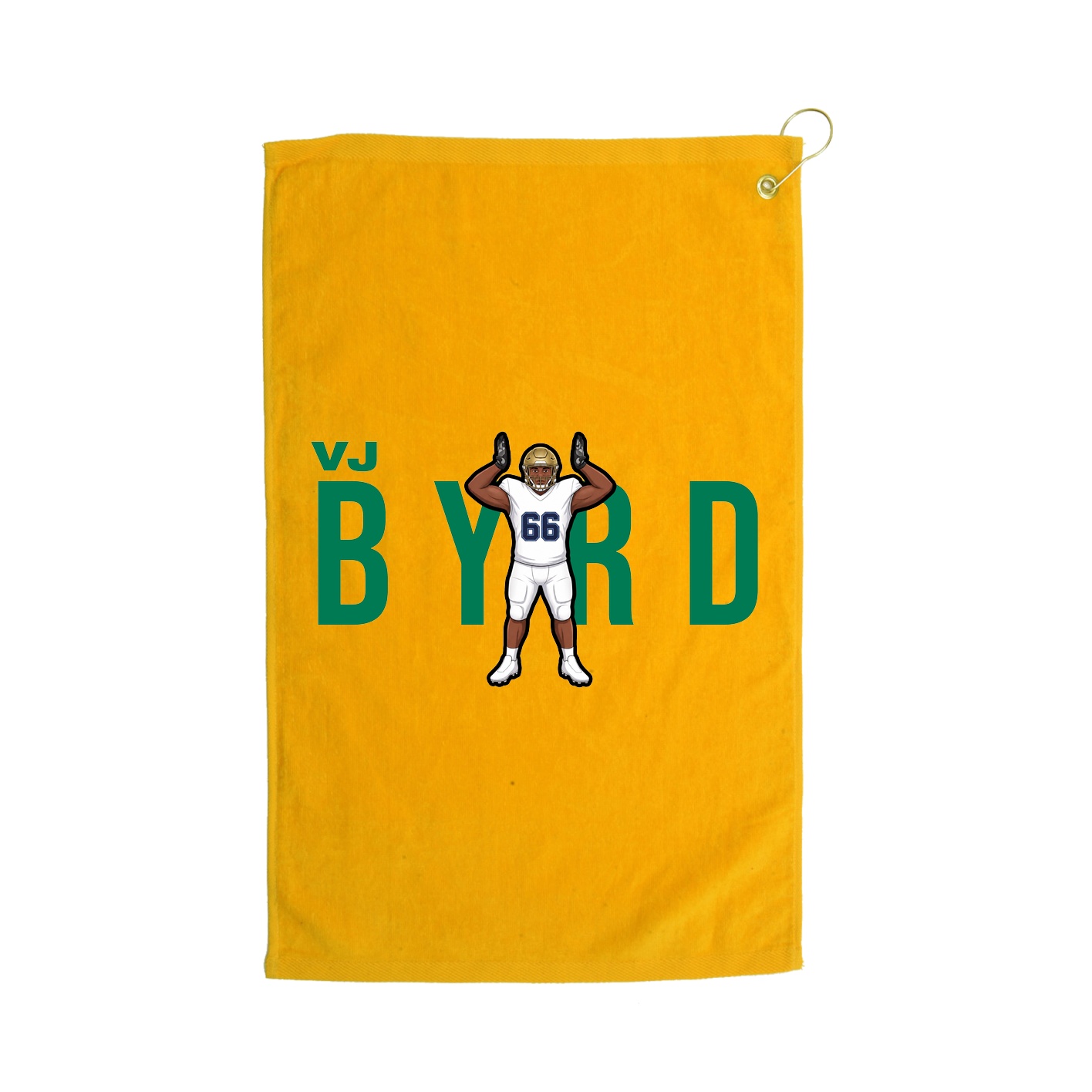 Golf Towel — Player Name in Gold