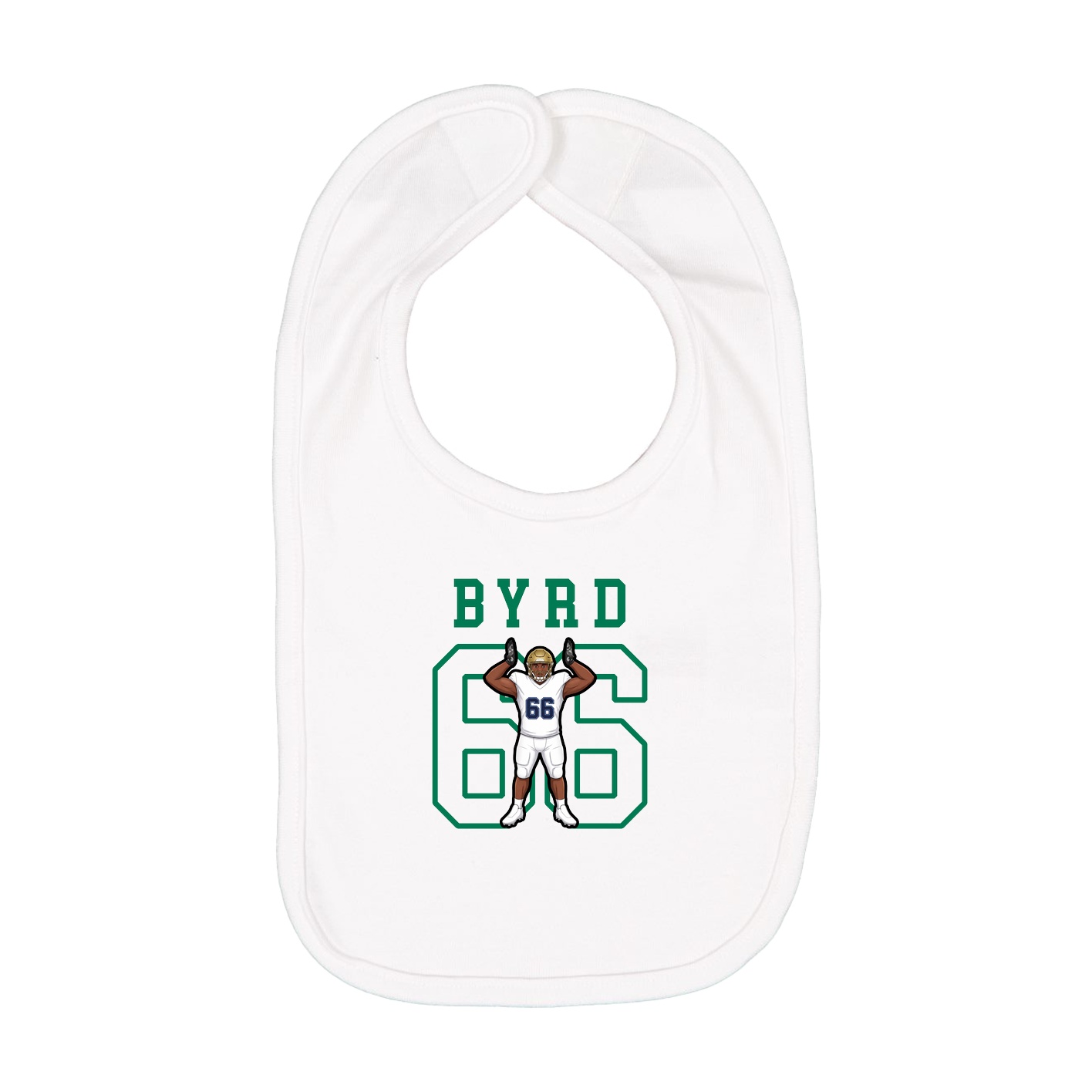 Infant Bib — Shirsey in White