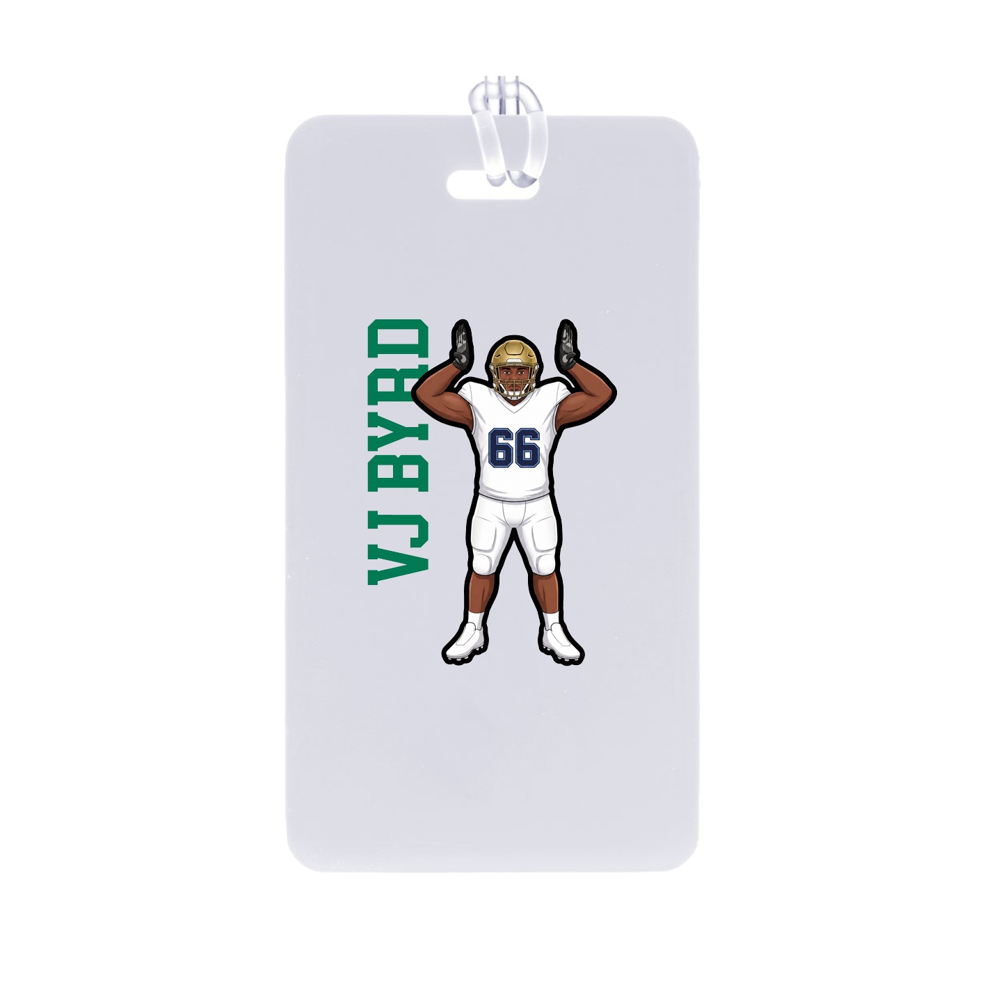 Bag Tag — Name Vertical in Classic