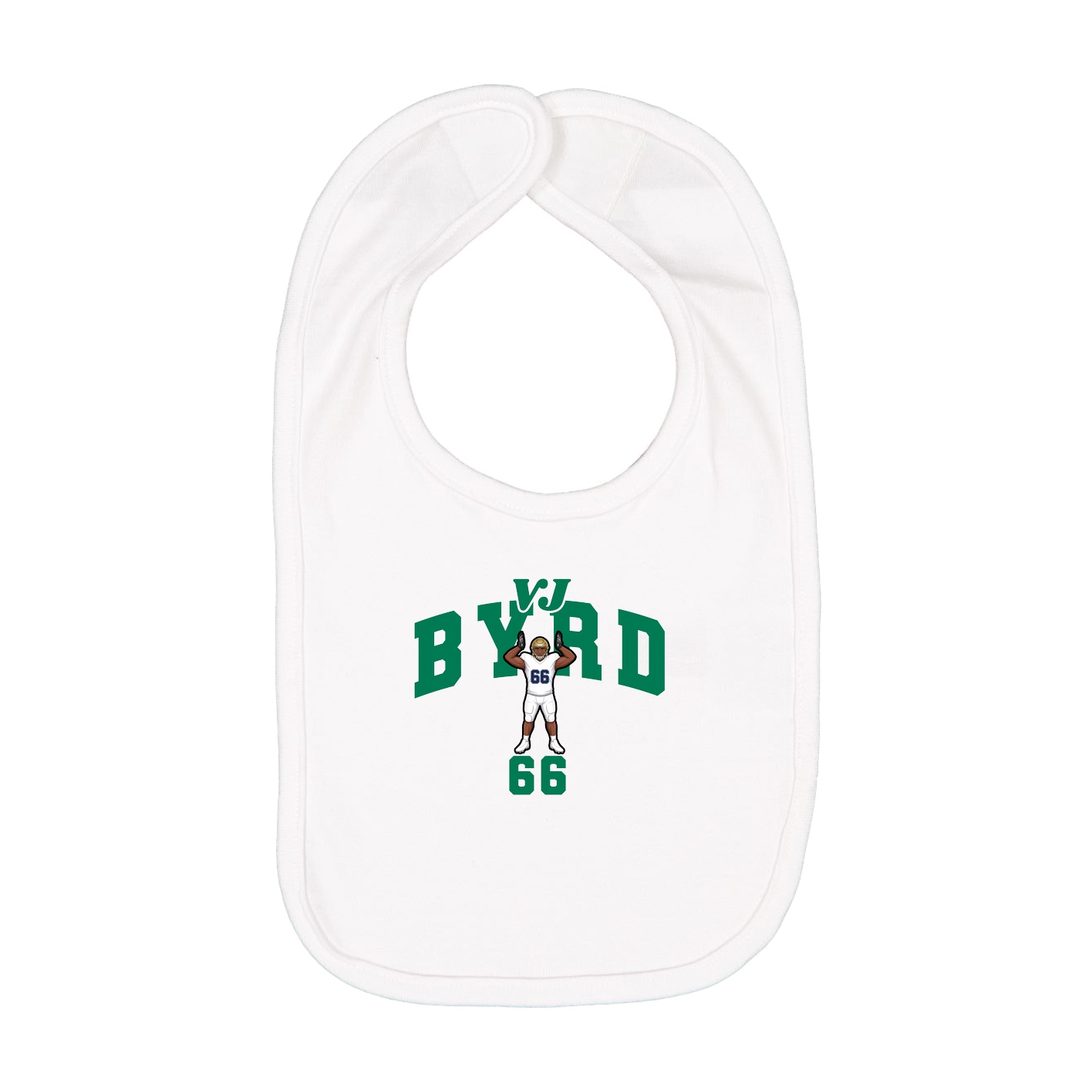 Infant Bib — Signature Arch in White