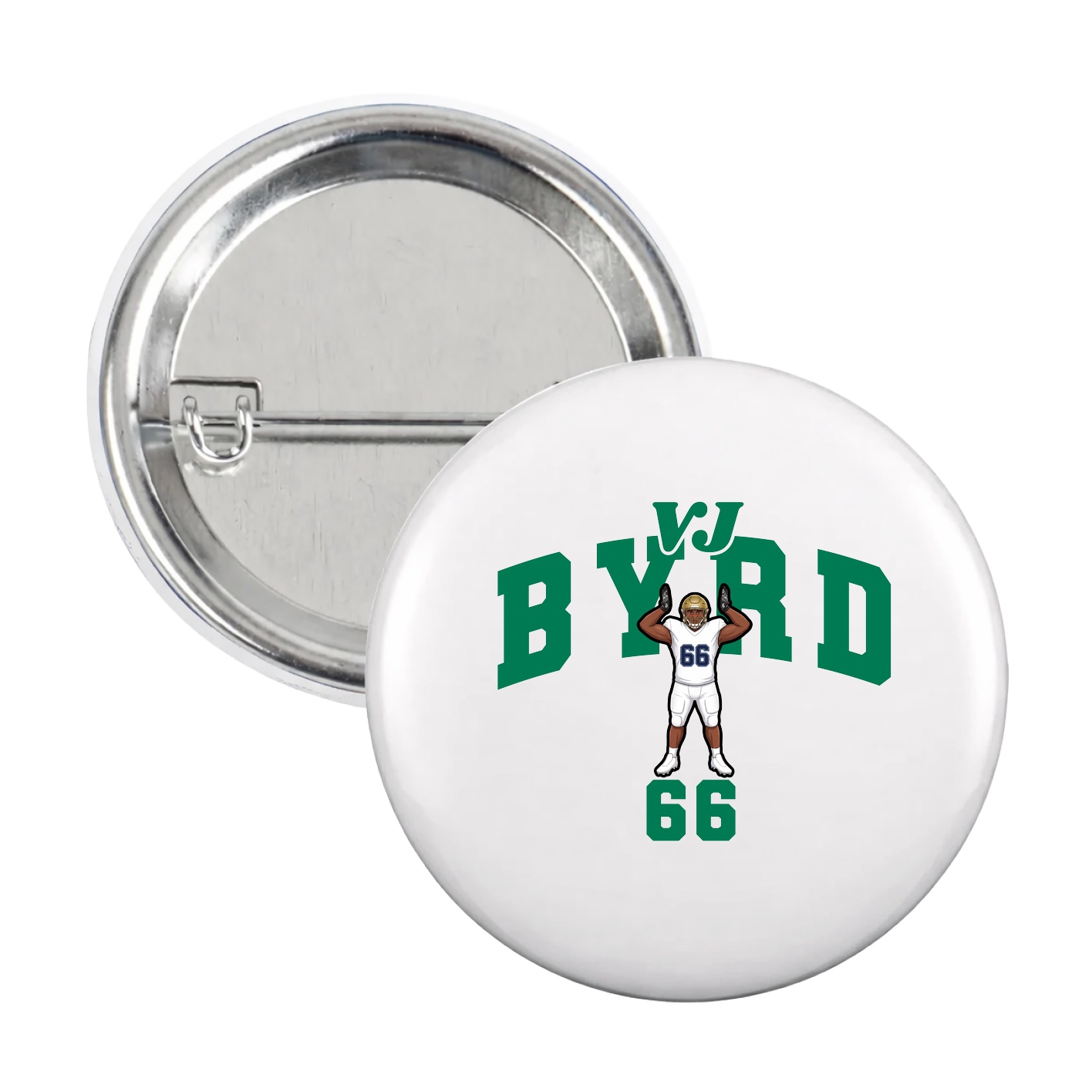 Game Day Button — Signature Arch in White