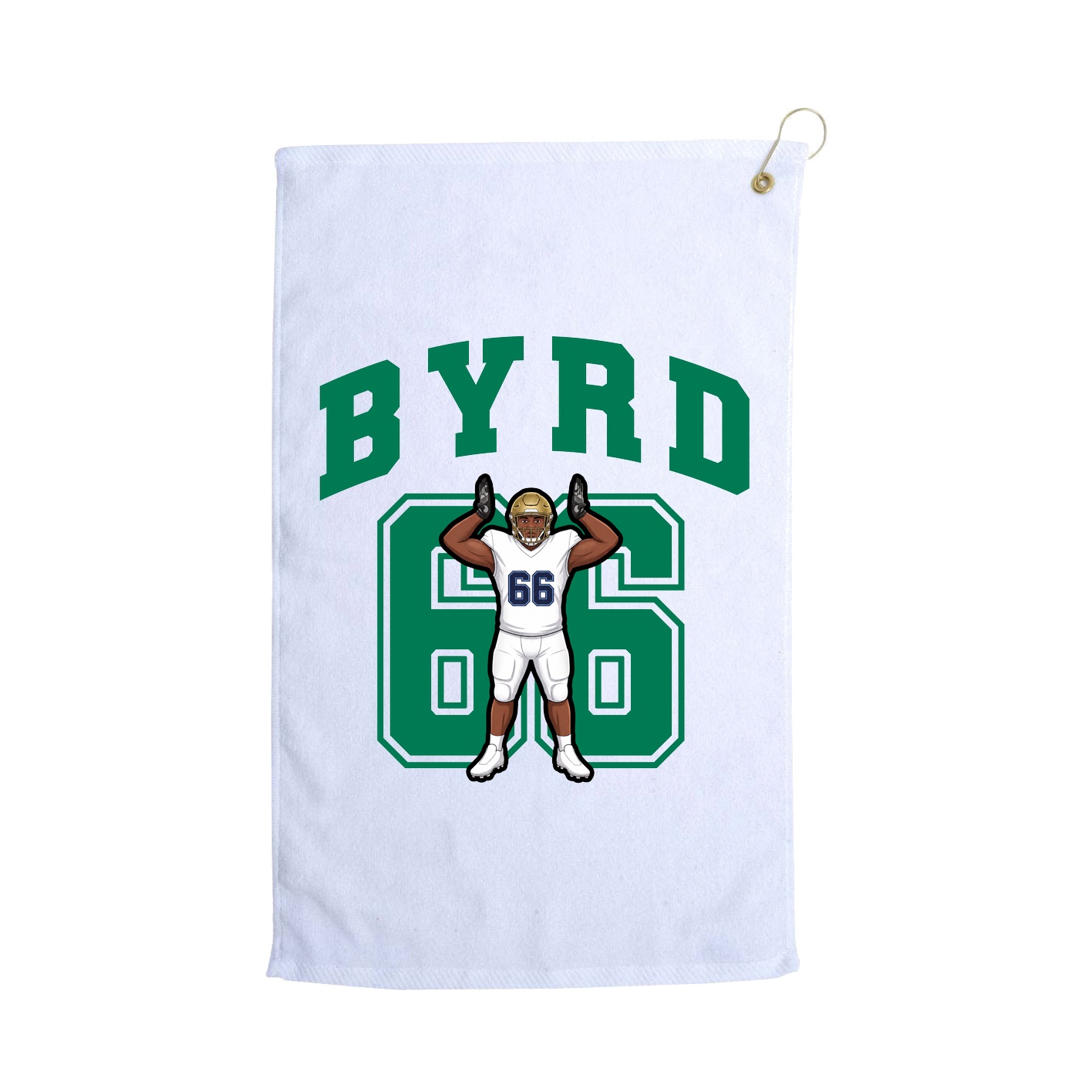 Golf Towel — Number in White