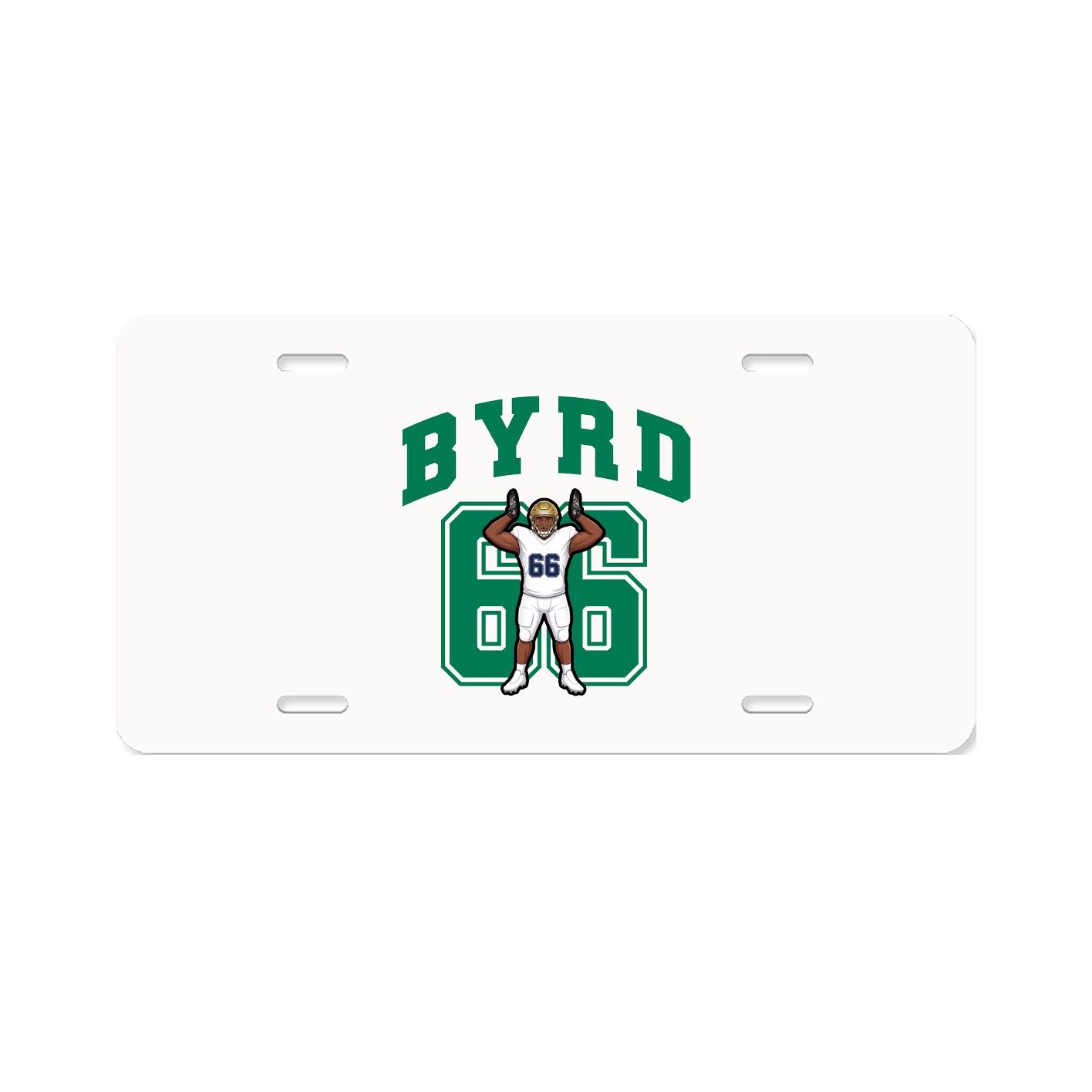 License Plate — Number in Classic