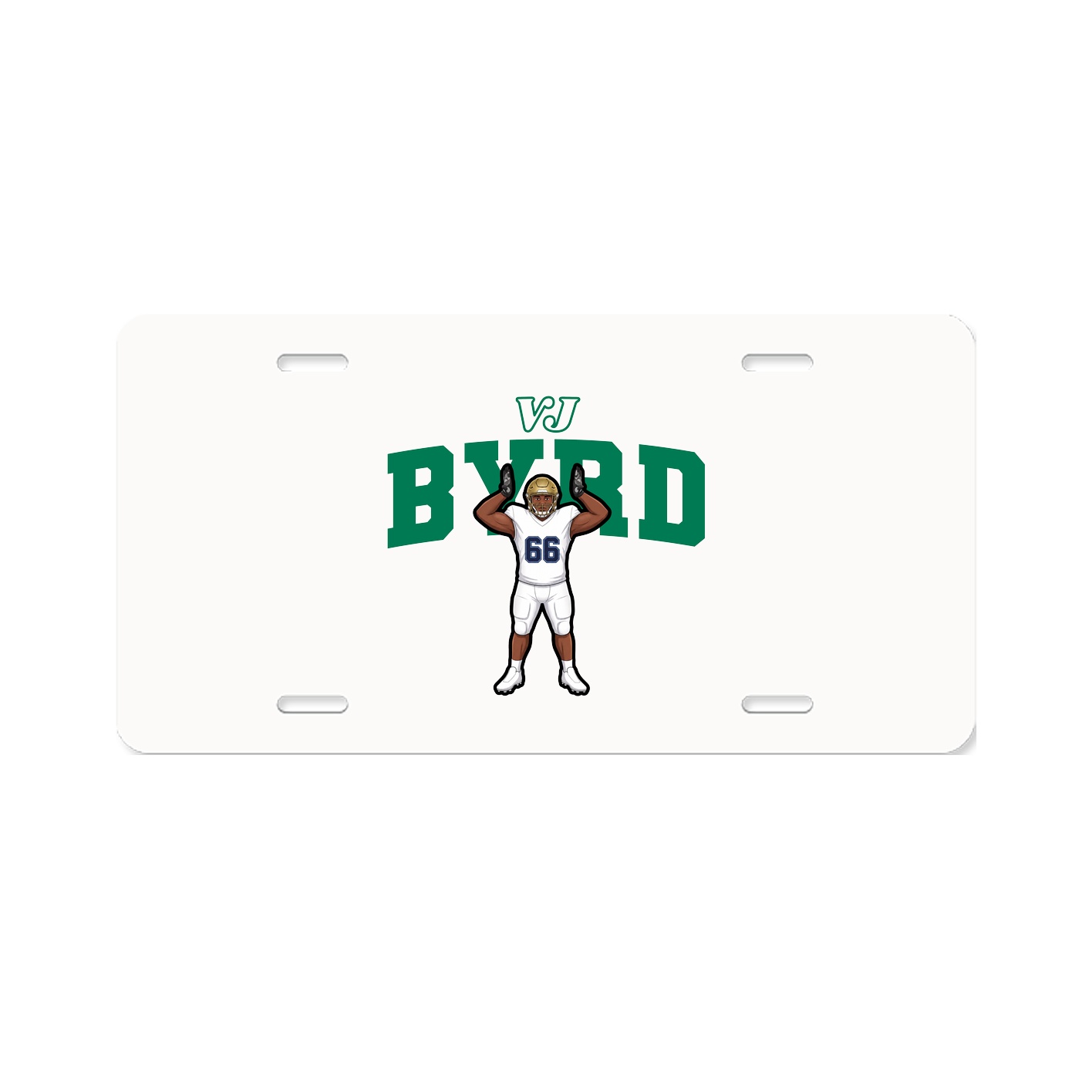 License Plate — Name Arch in Classic