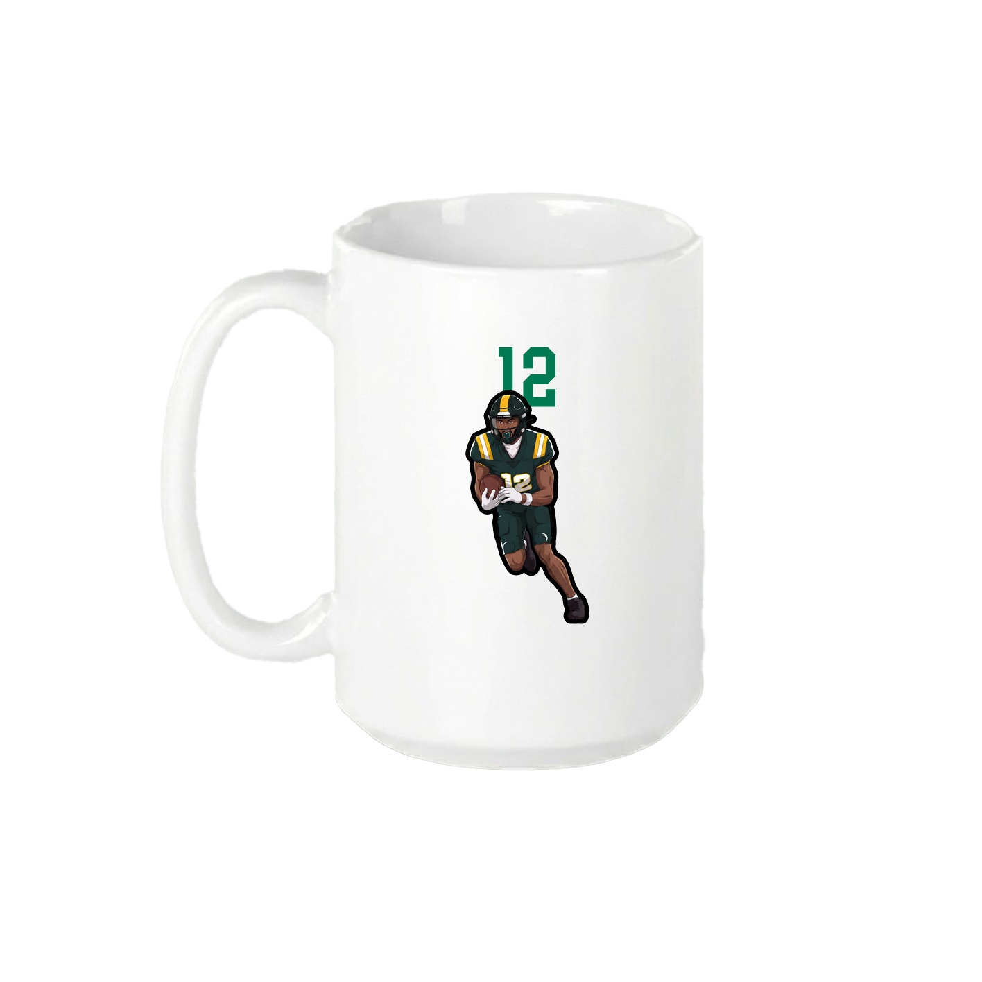 15oz Coffee Mug — Number Top in White