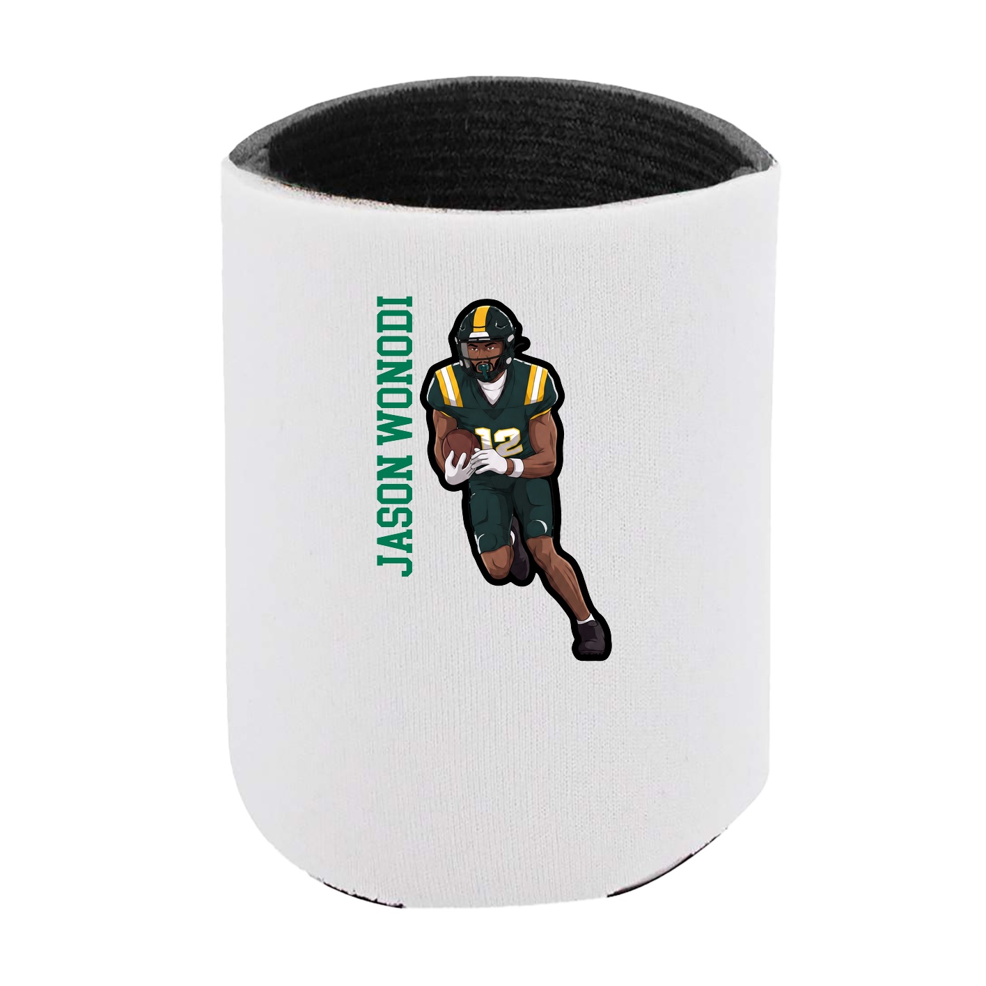 Can Holder — Name Vertical in White