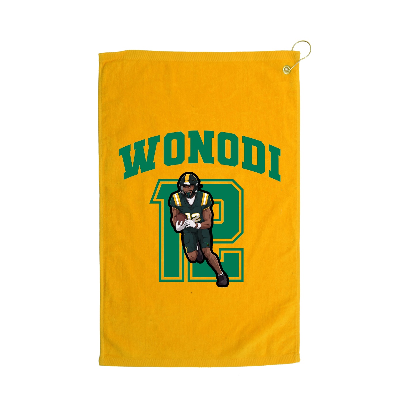 Golf Towel — Number in Gold