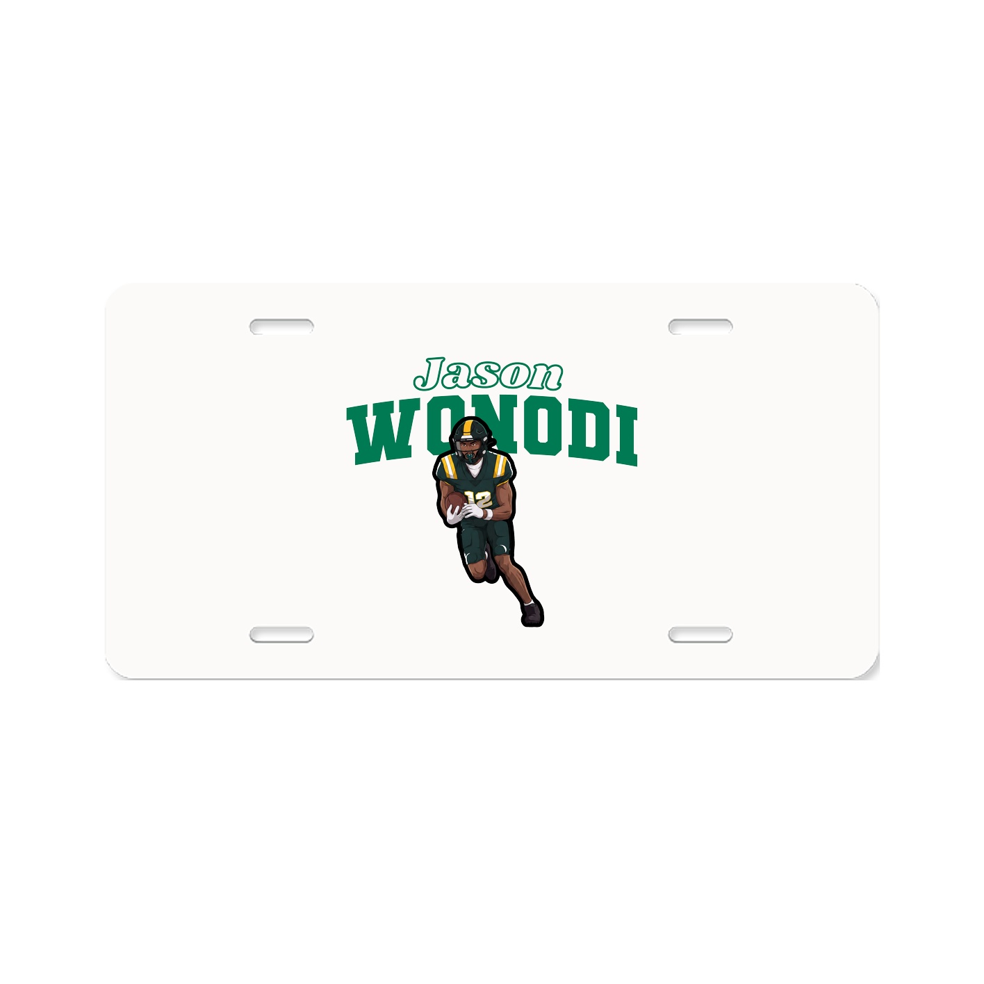 License Plate — Name Arch in Classic