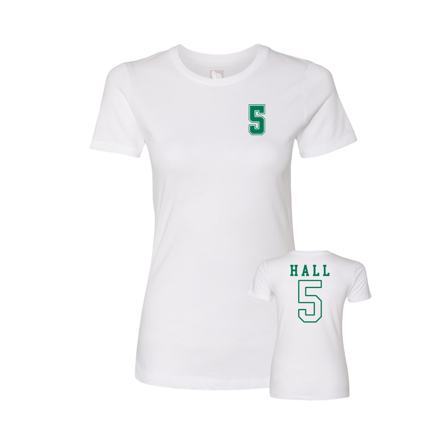 Womens Tee — Chest Back in White