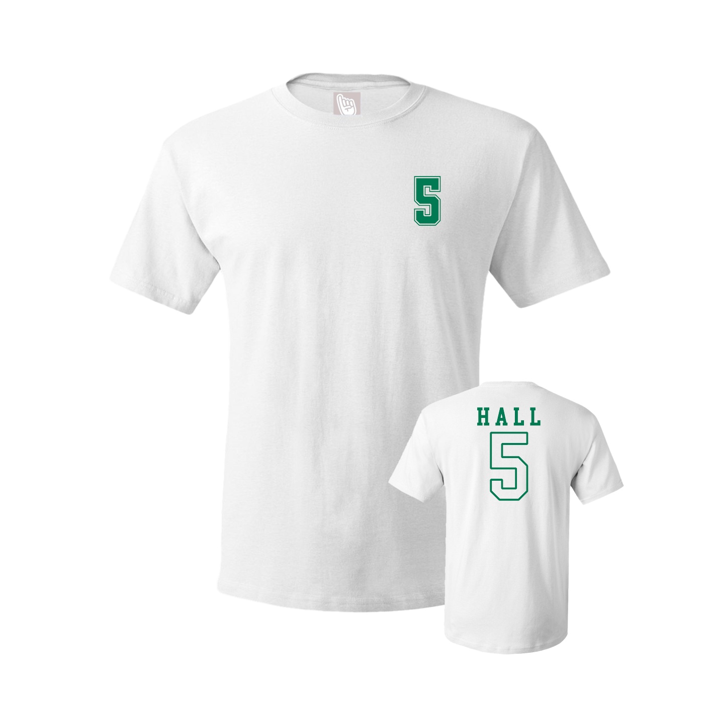 Youth Tee — Chest Back in White