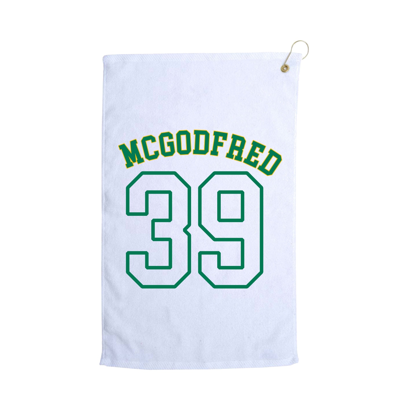 Golf Towel — Shirsey Arch in White
