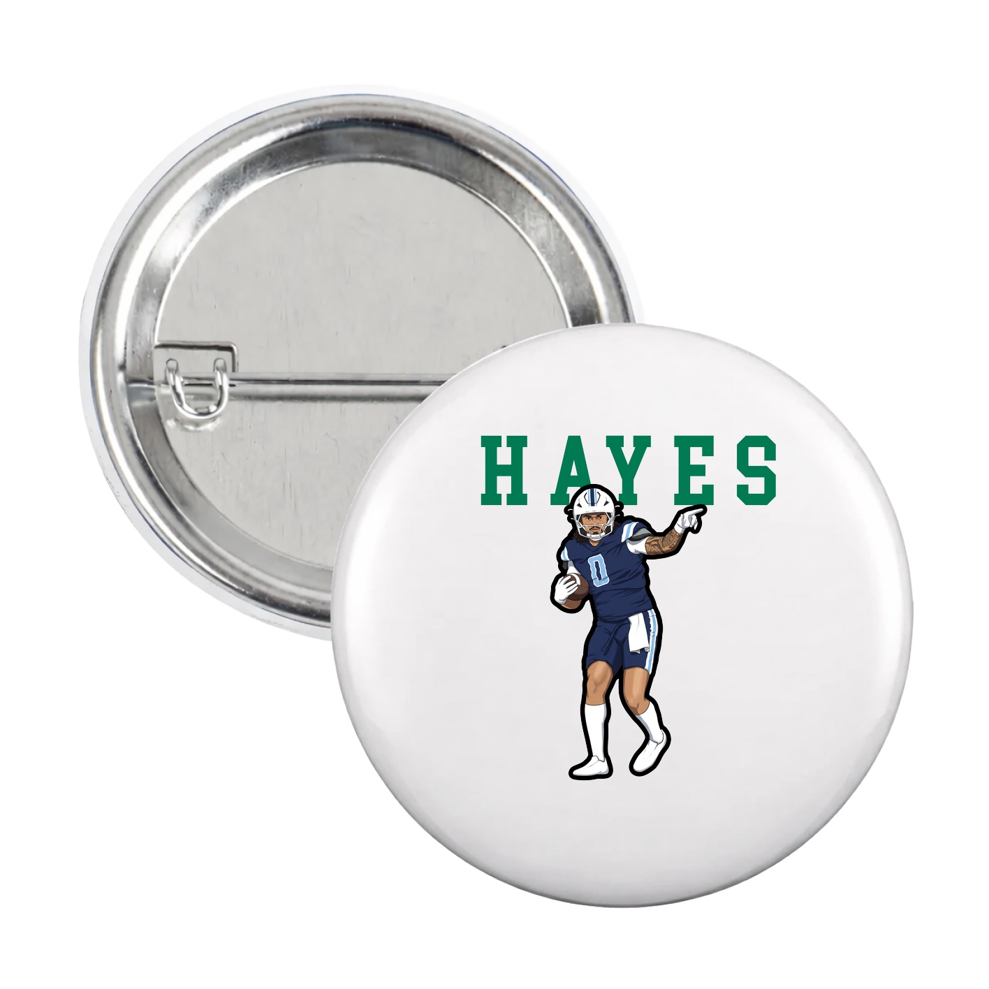 Game Day Button — Shirsey in White