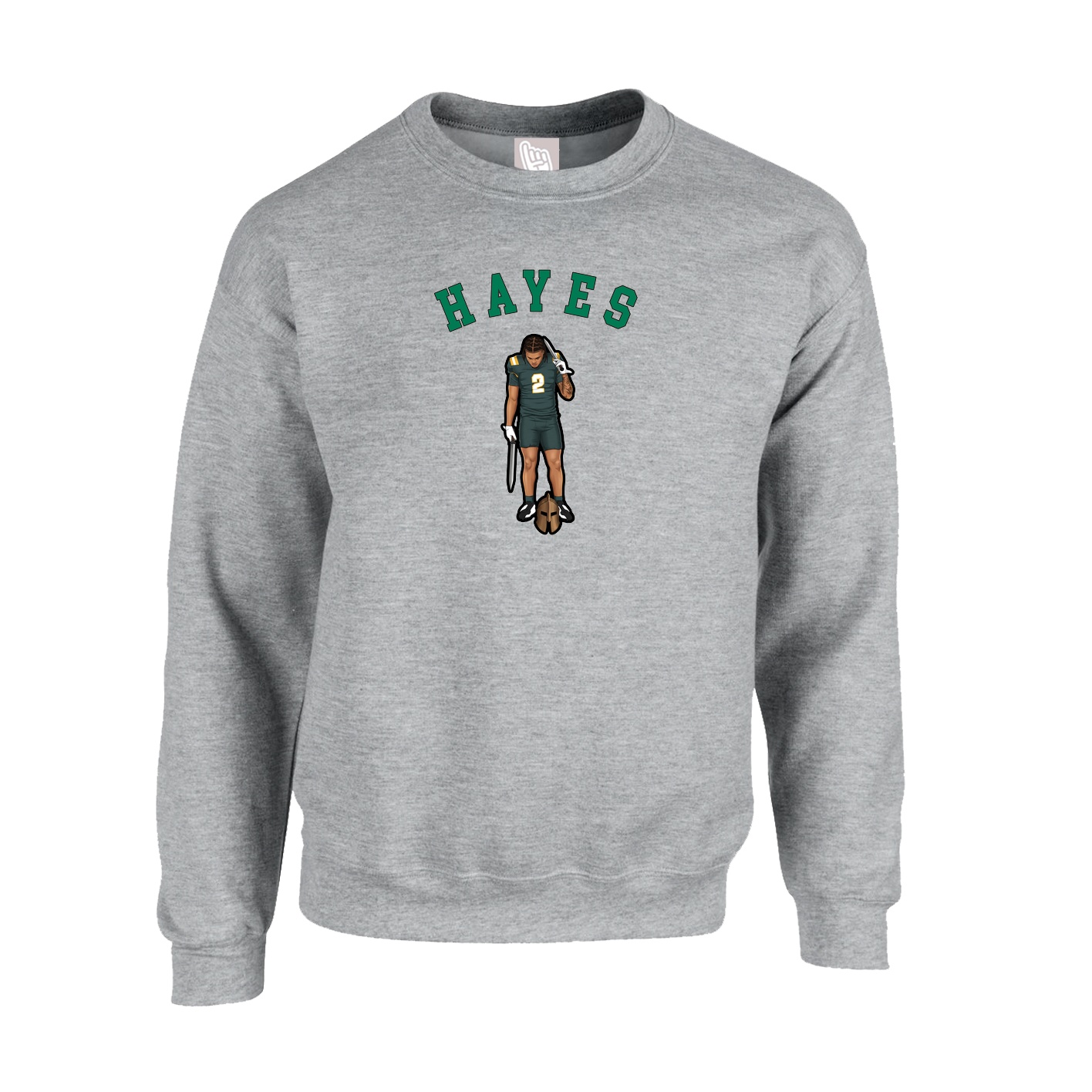 Fleece Crew — Shirsey Arch in Grey
