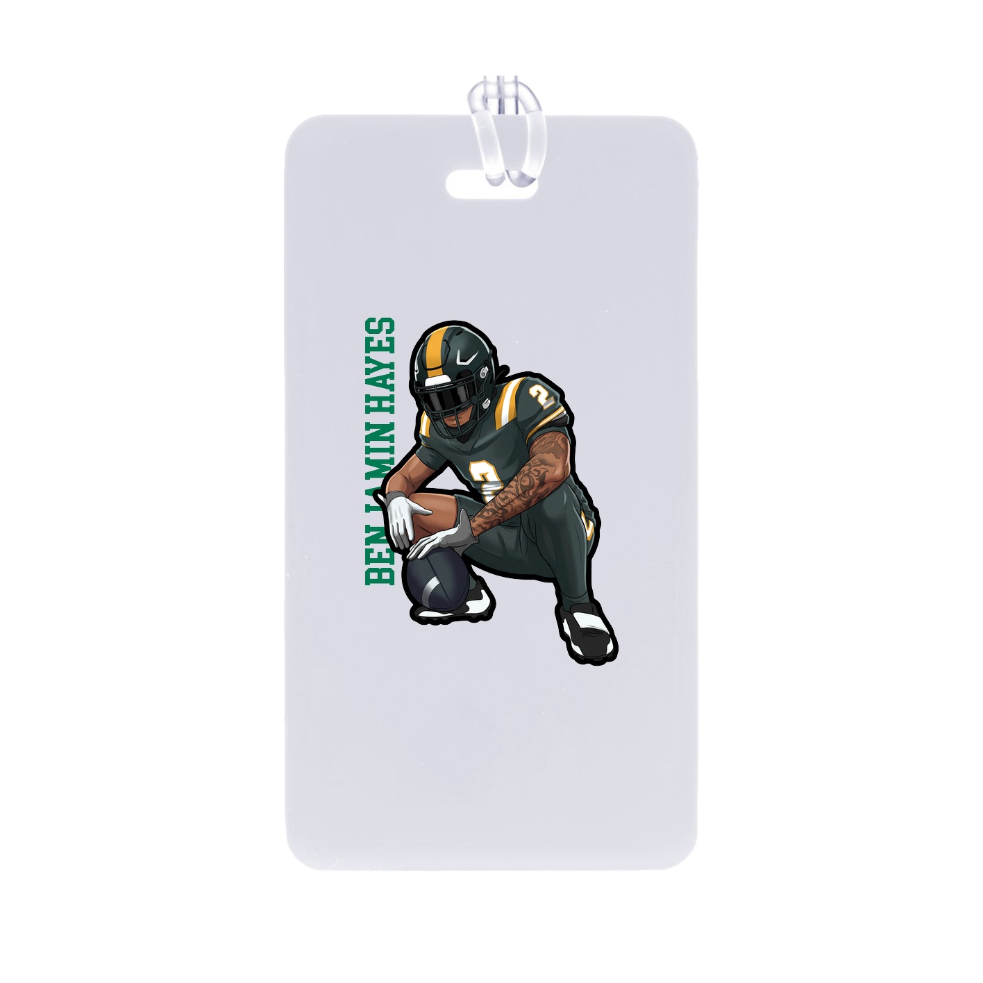Bag Tag — Name Vertical in Classic