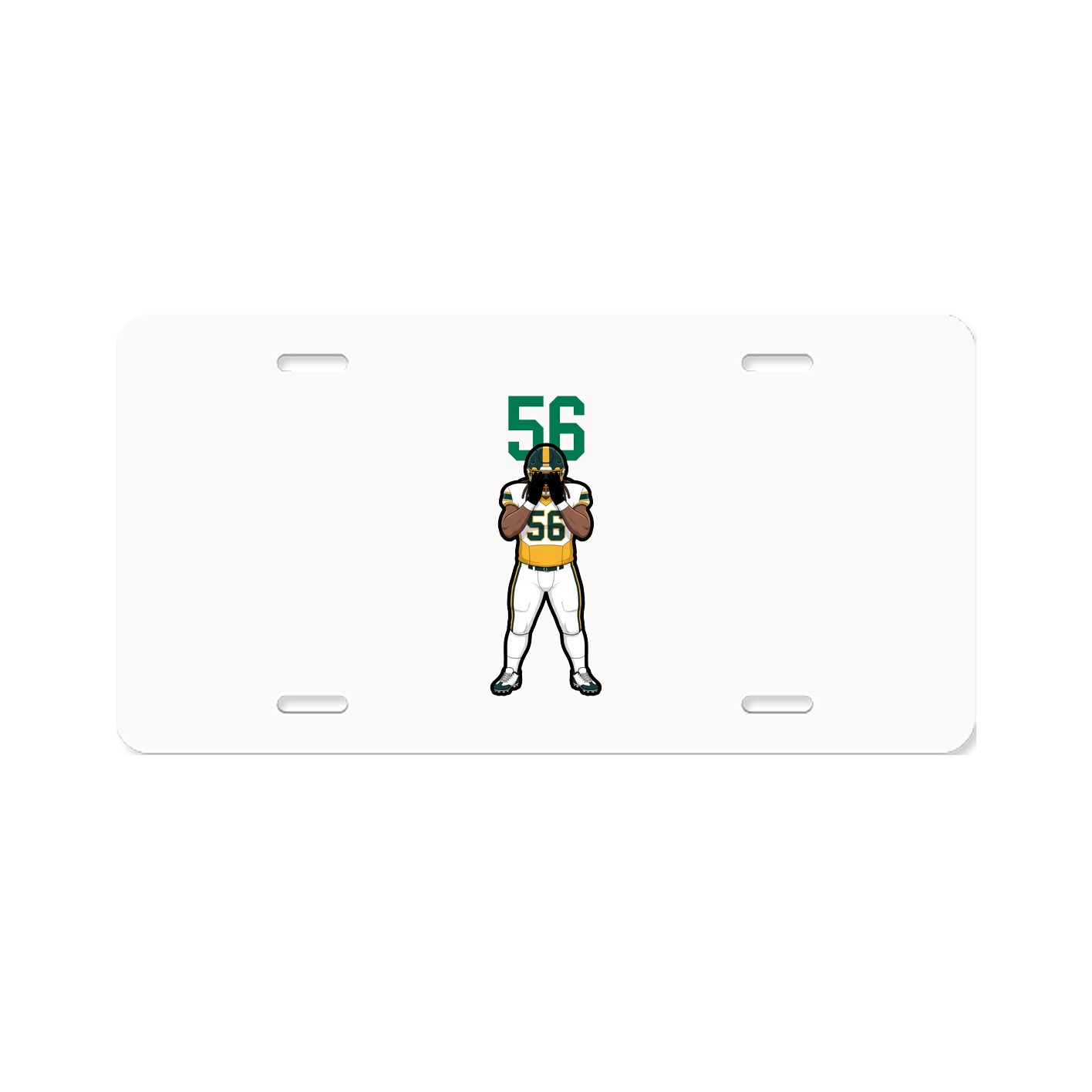 License Plate — Number Top in Classic