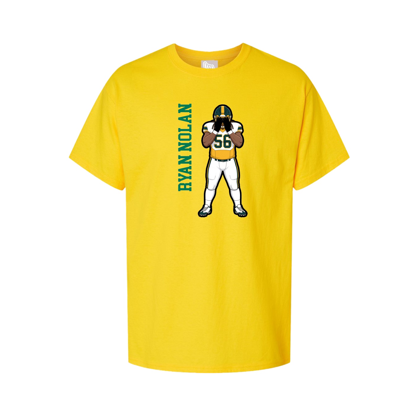 Youth Tee — Name Vertical in Gold