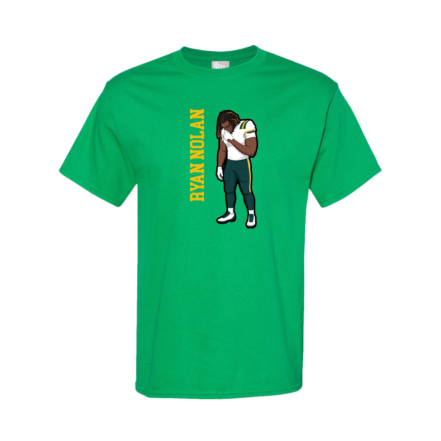 Tee — Name Vertical in Green
