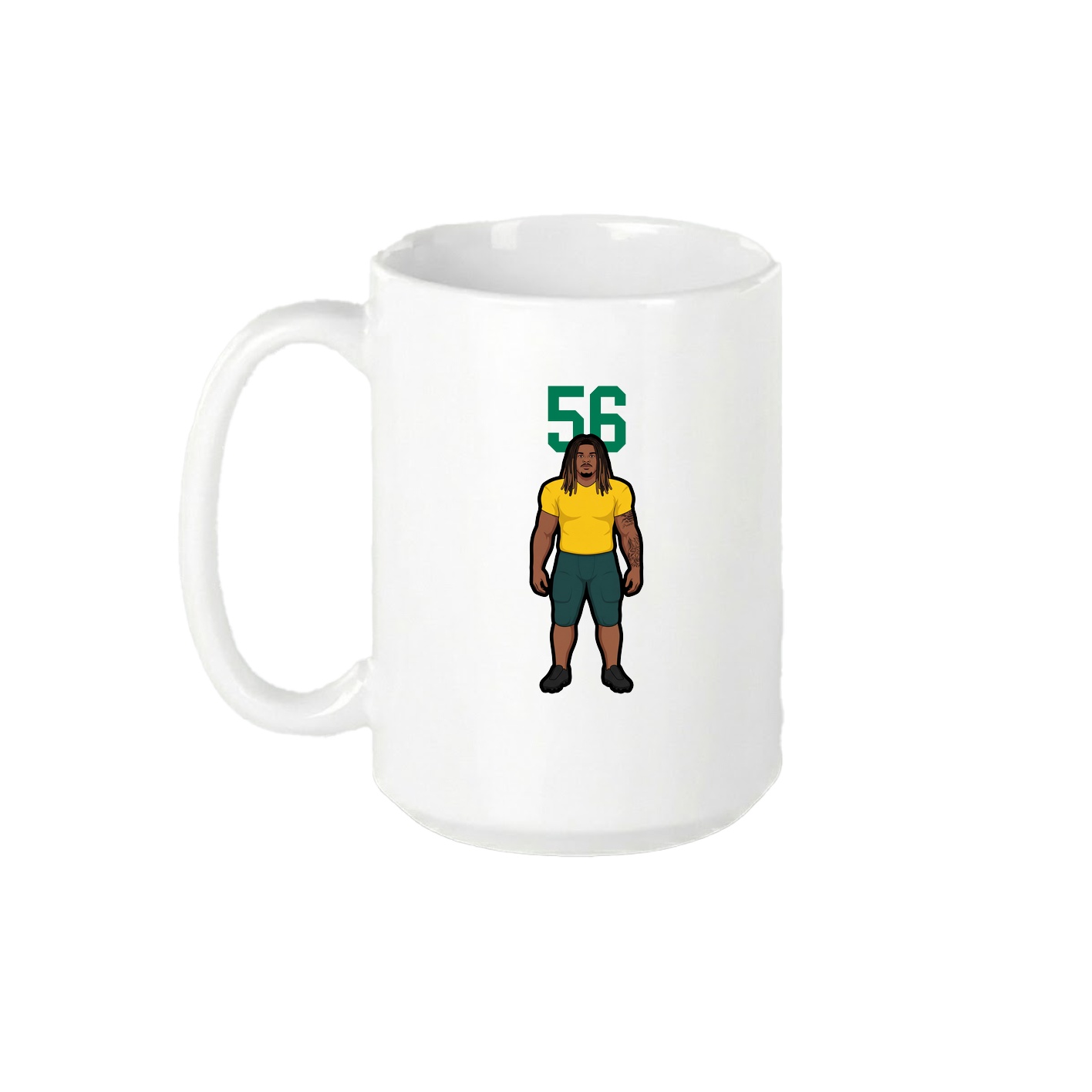 15oz Coffee Mug — Number Top in White