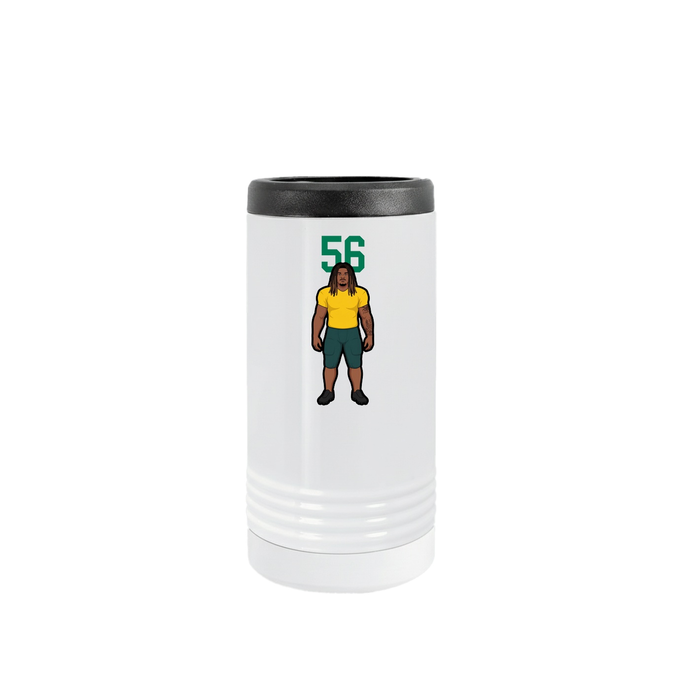 Slim Beverage Holder — Number Top in White