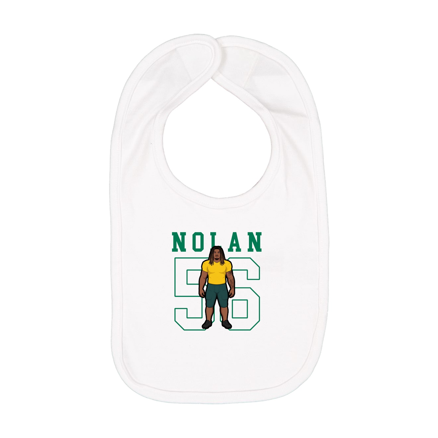 Infant Bib — Shirsey in White