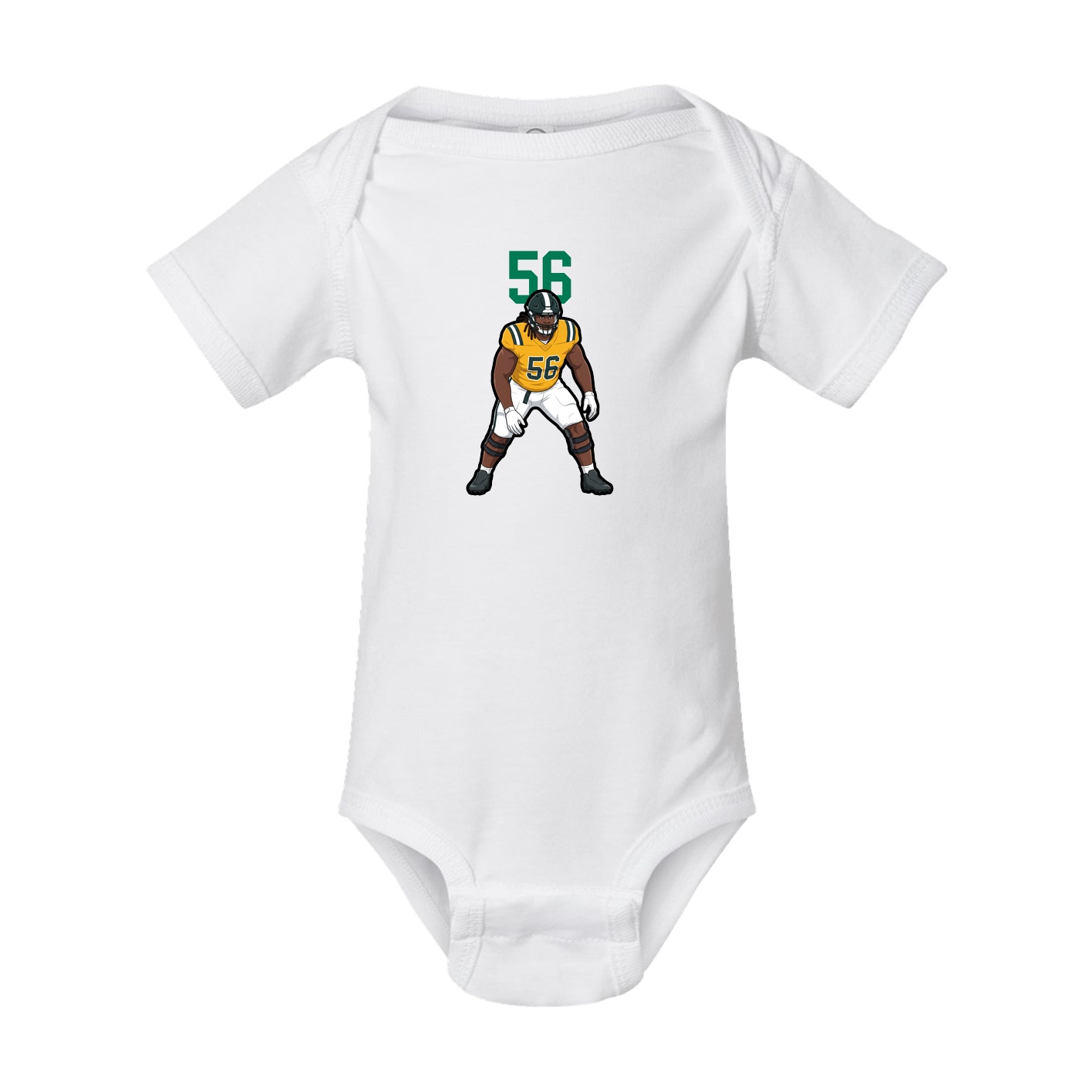 Baby Onesie — Number Top in White