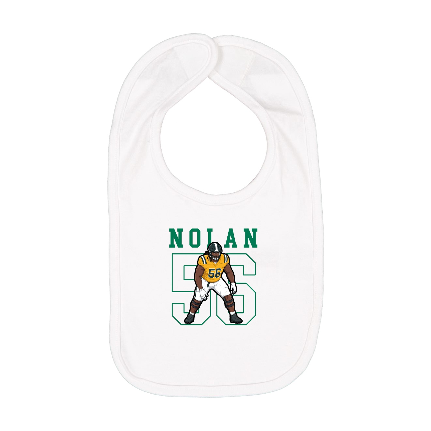 Infant Bib — Shirsey in White