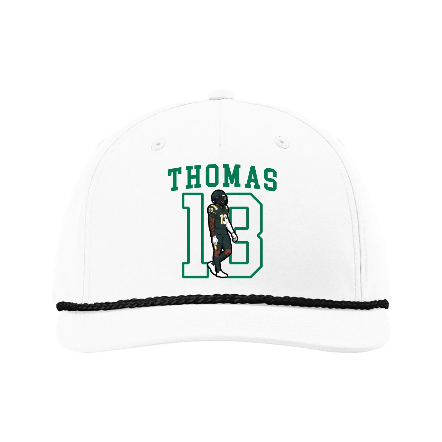 Five-Panel Classic Rope Cap — Shirsey in White