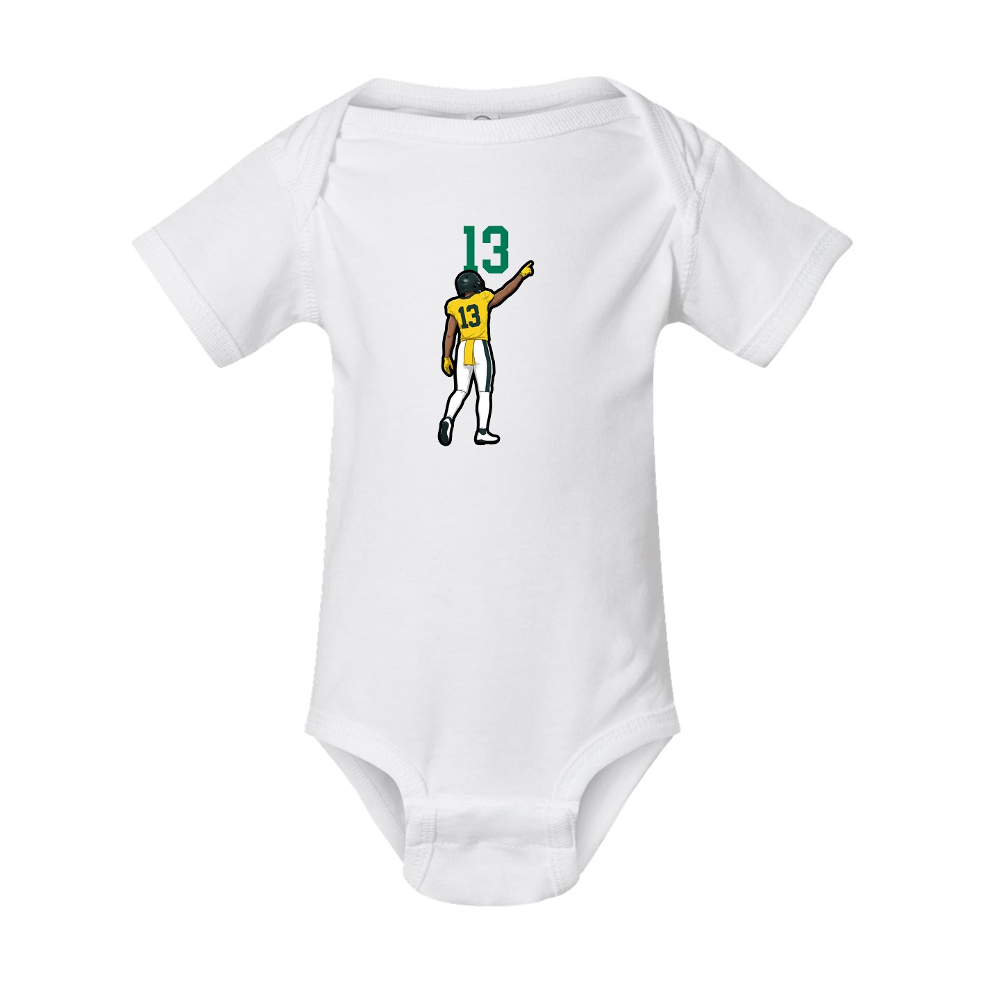 Baby Onesie — Number Top in White