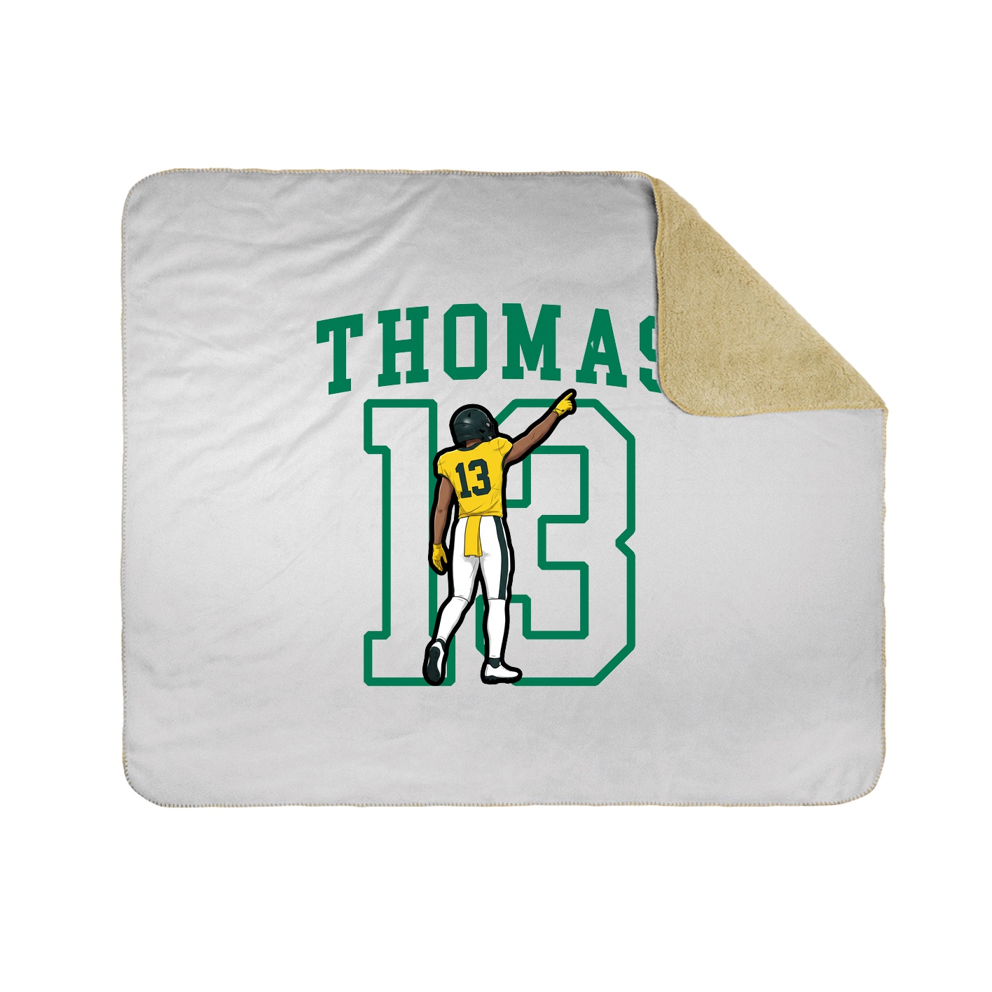 Throw Blanket — Shirsey in White
