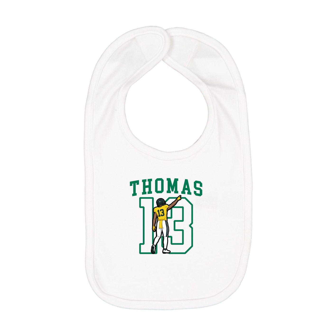 Infant Bib — Shirsey in White