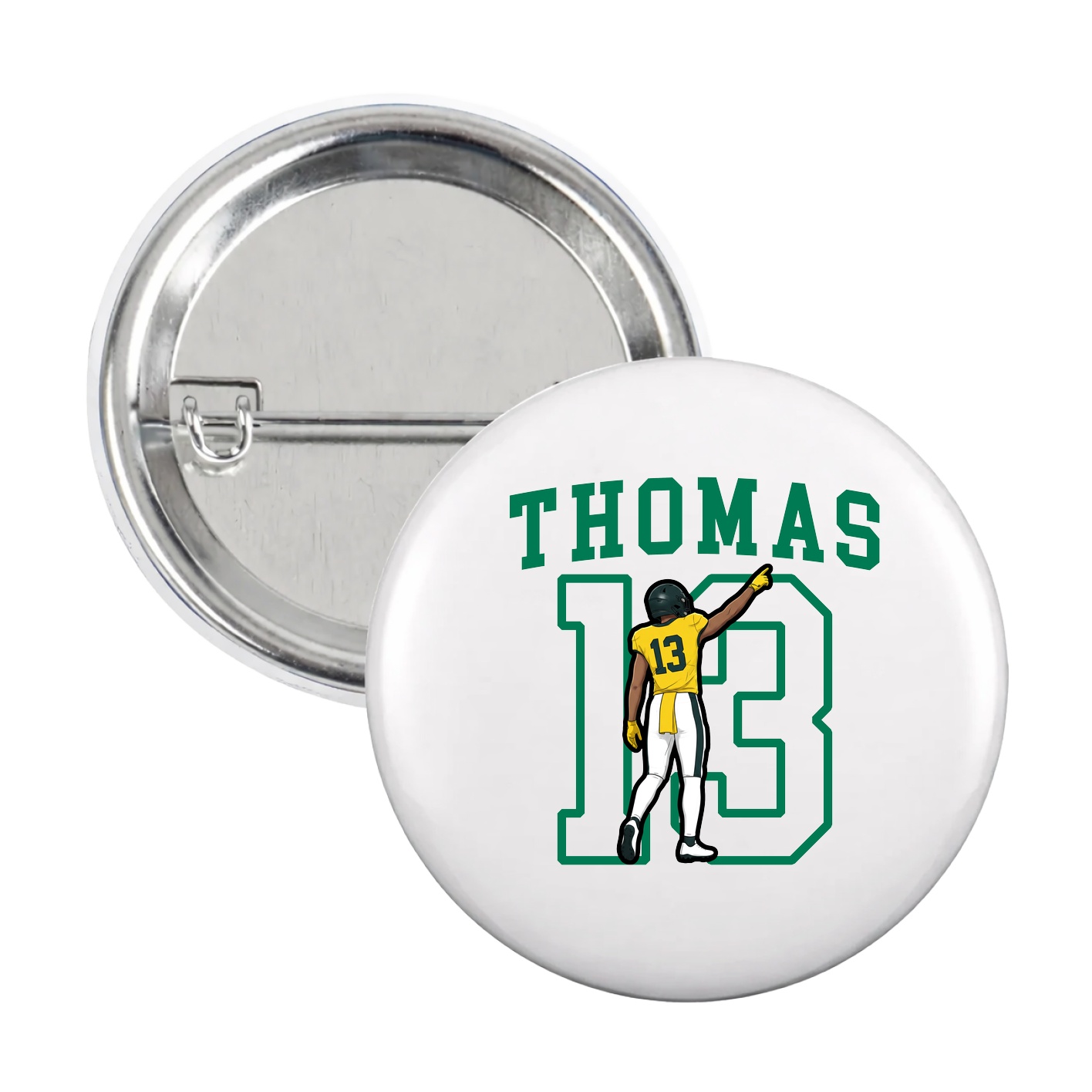 Game Day Button — Shirsey in White