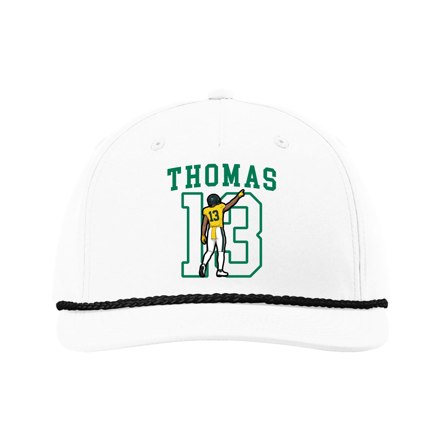 Five-Panel Classic Rope Cap — Shirsey in White