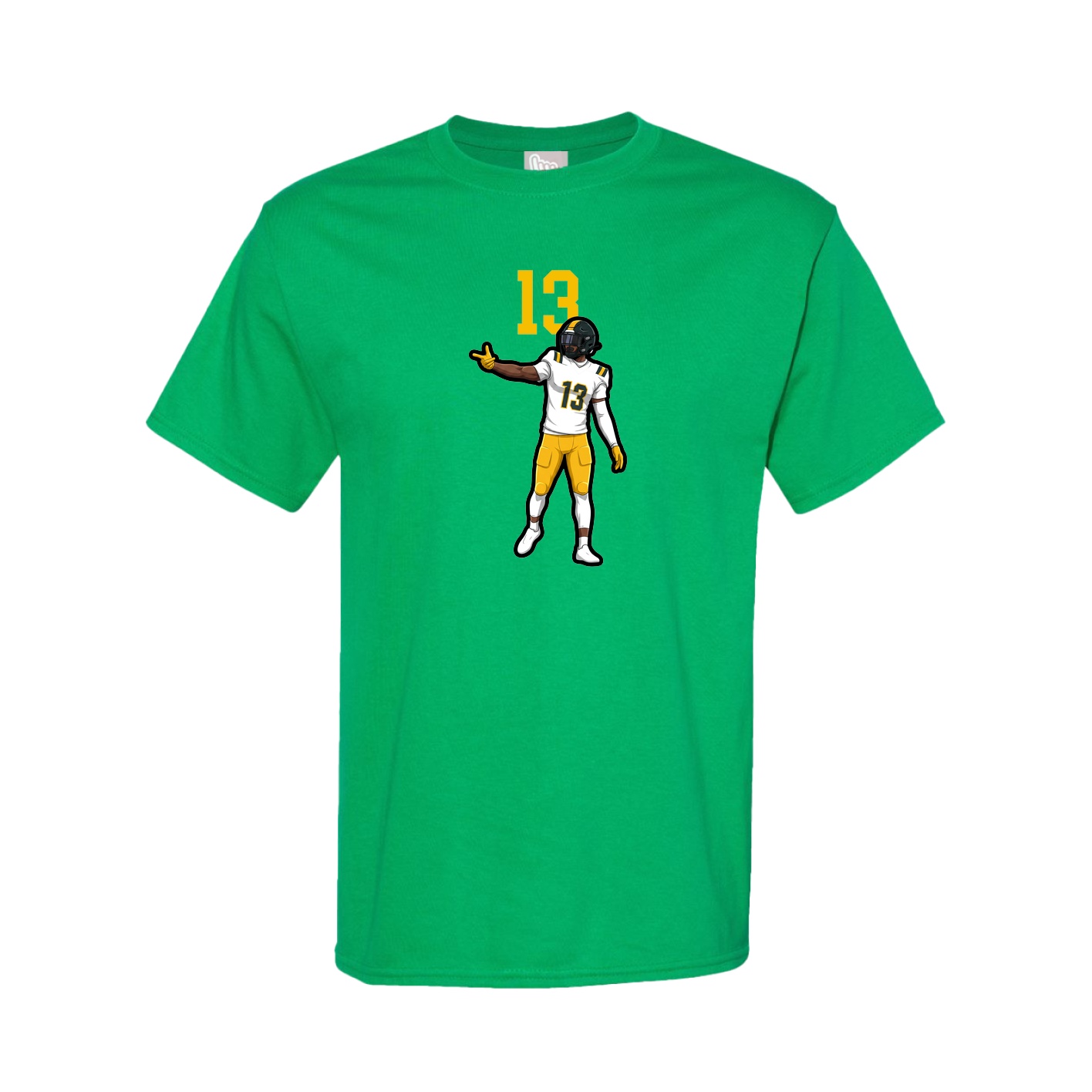 Youth Tee — Number Top in Green