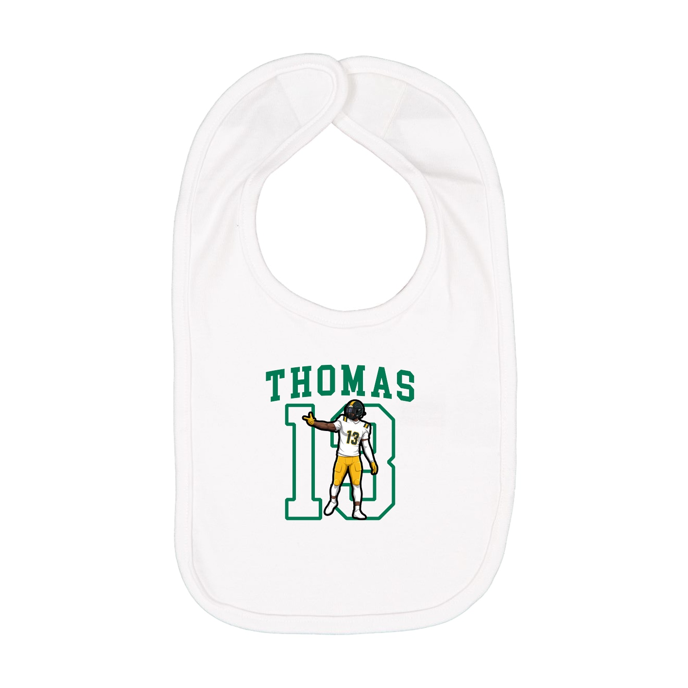 Infant Bib — Shirsey in White